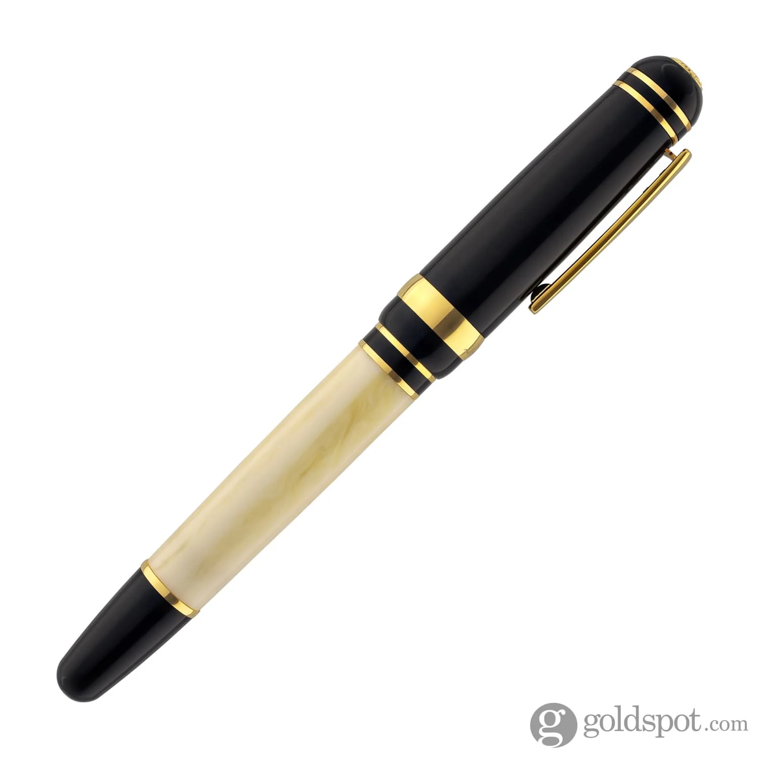 Laban 325 Cambridge Fountain Pen with Black Cap & Ivory Barrel - Image 6
