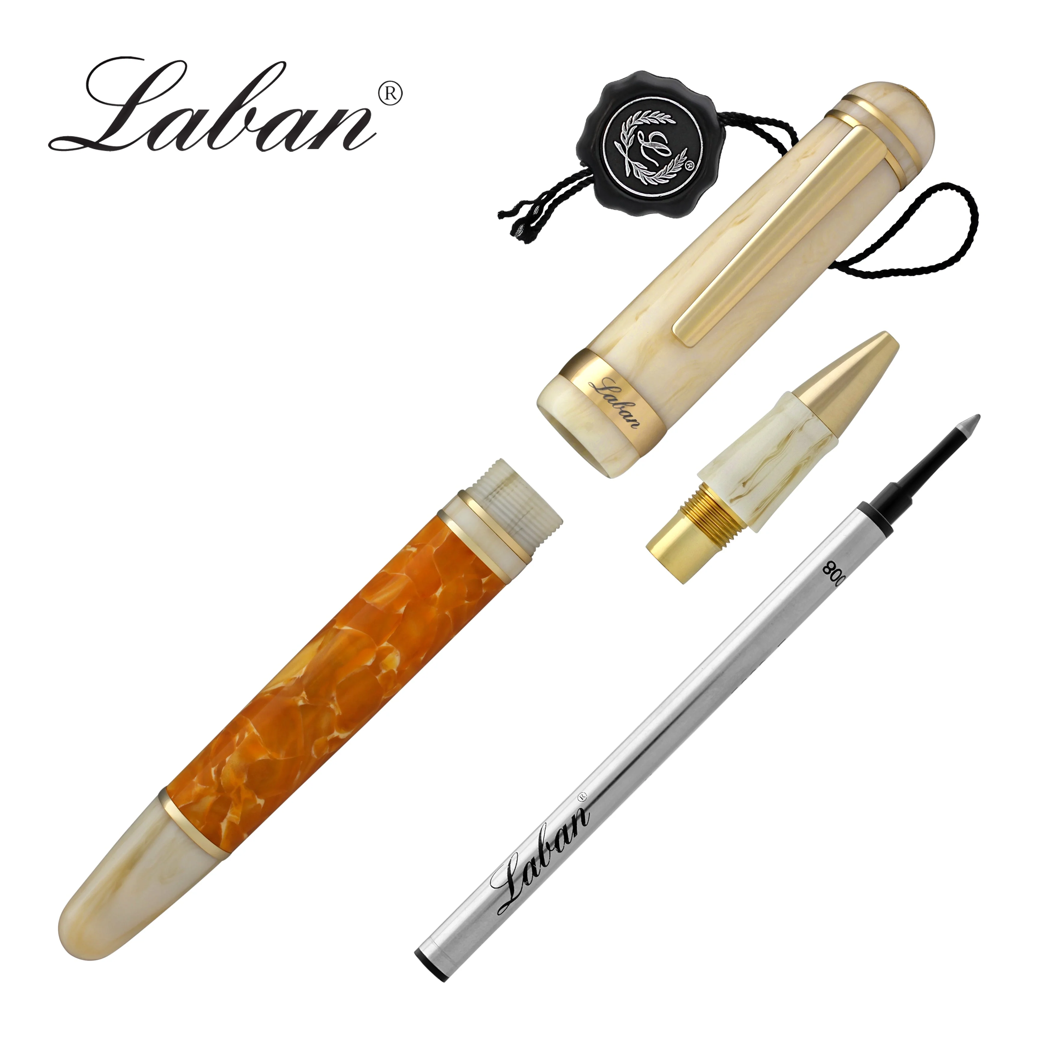Laban 325 Rollerball Pen in Sun Orange - Image 6