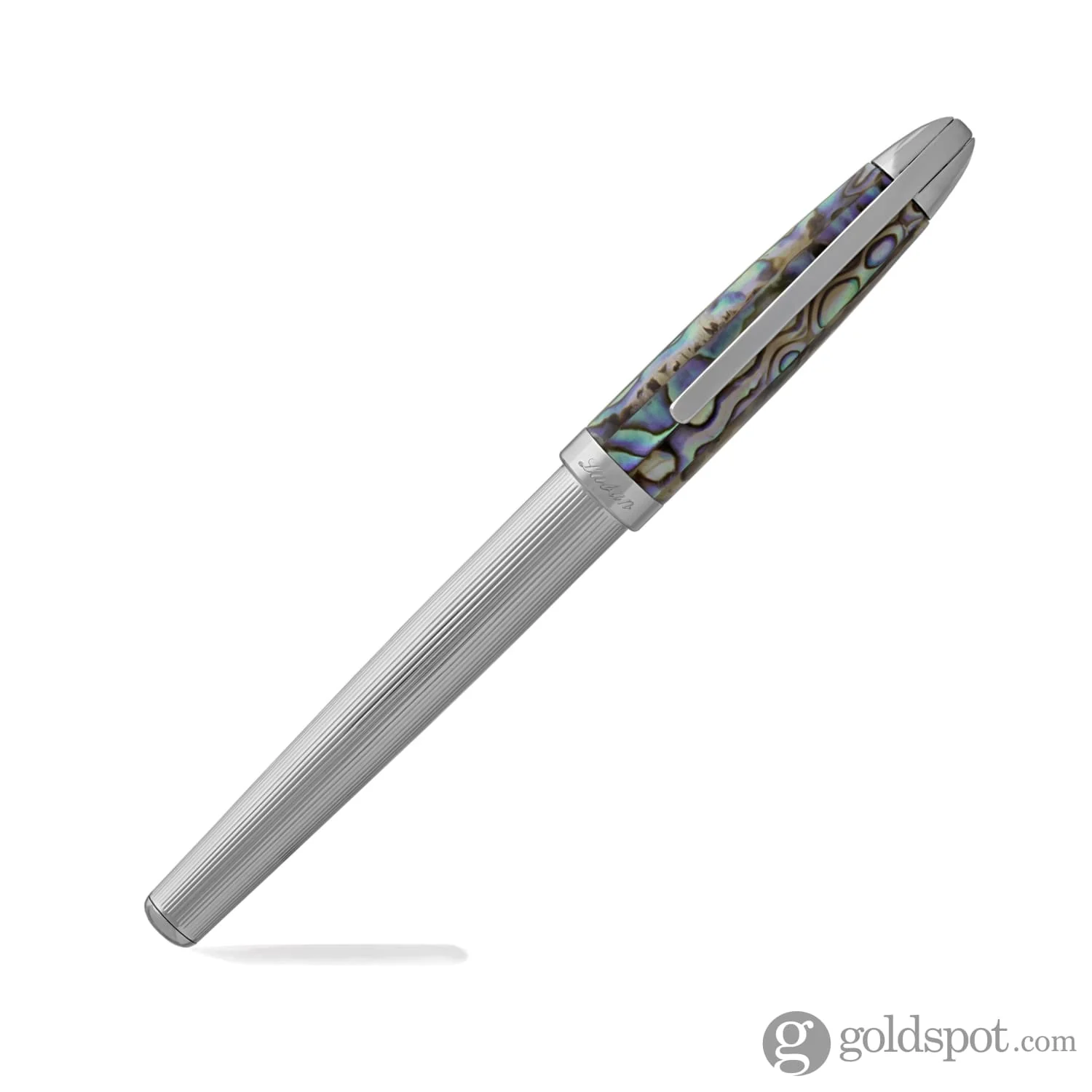 Laban Abalone Fountain Pen in Lined Barrel With Abalone Cap - Image 3