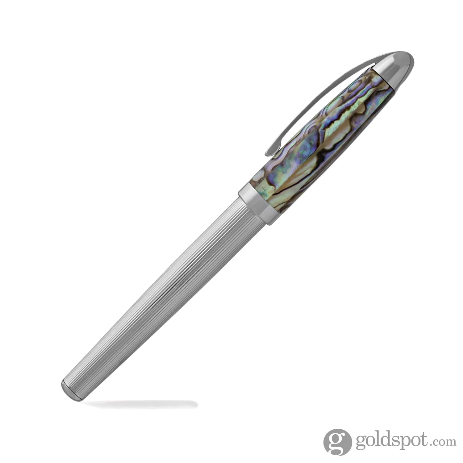 Laban Abalone Fountain Pen in Lined Barrel With Abalone Cap - Image 4