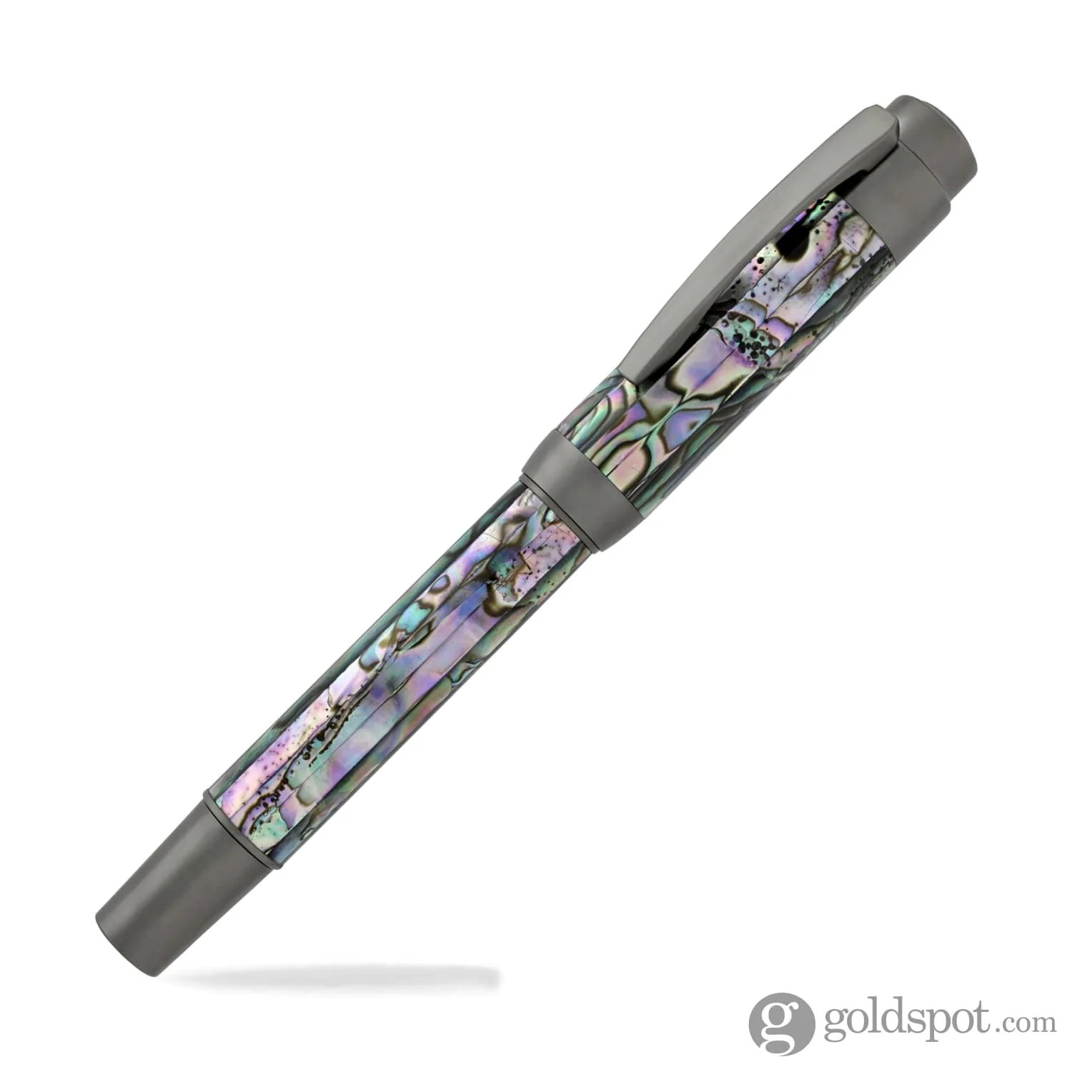 Laban Abalone Fountain Pen in New Abalone with Gunmetal Trim - Image 6