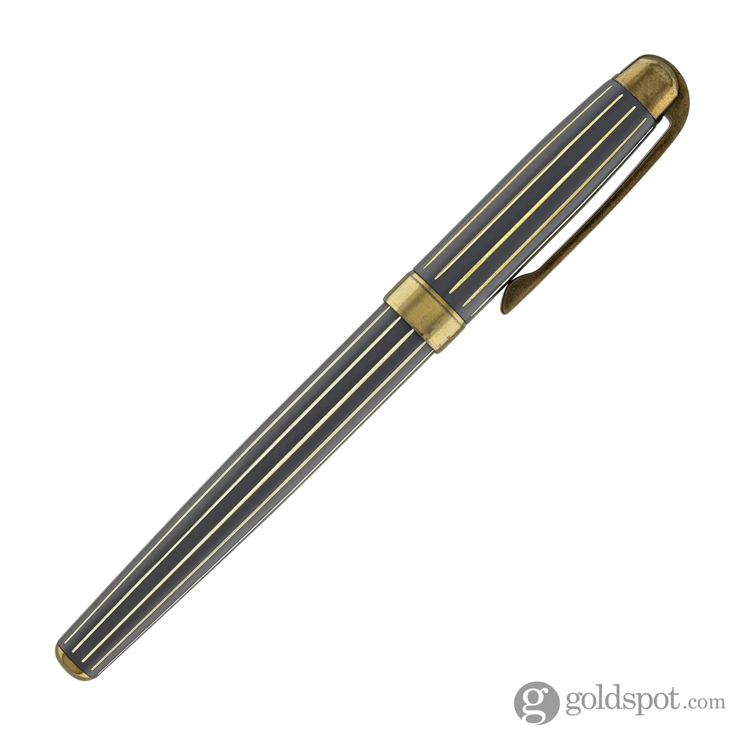 Laban Antique II Rollerball Pen in Grey with Lines - Image 6