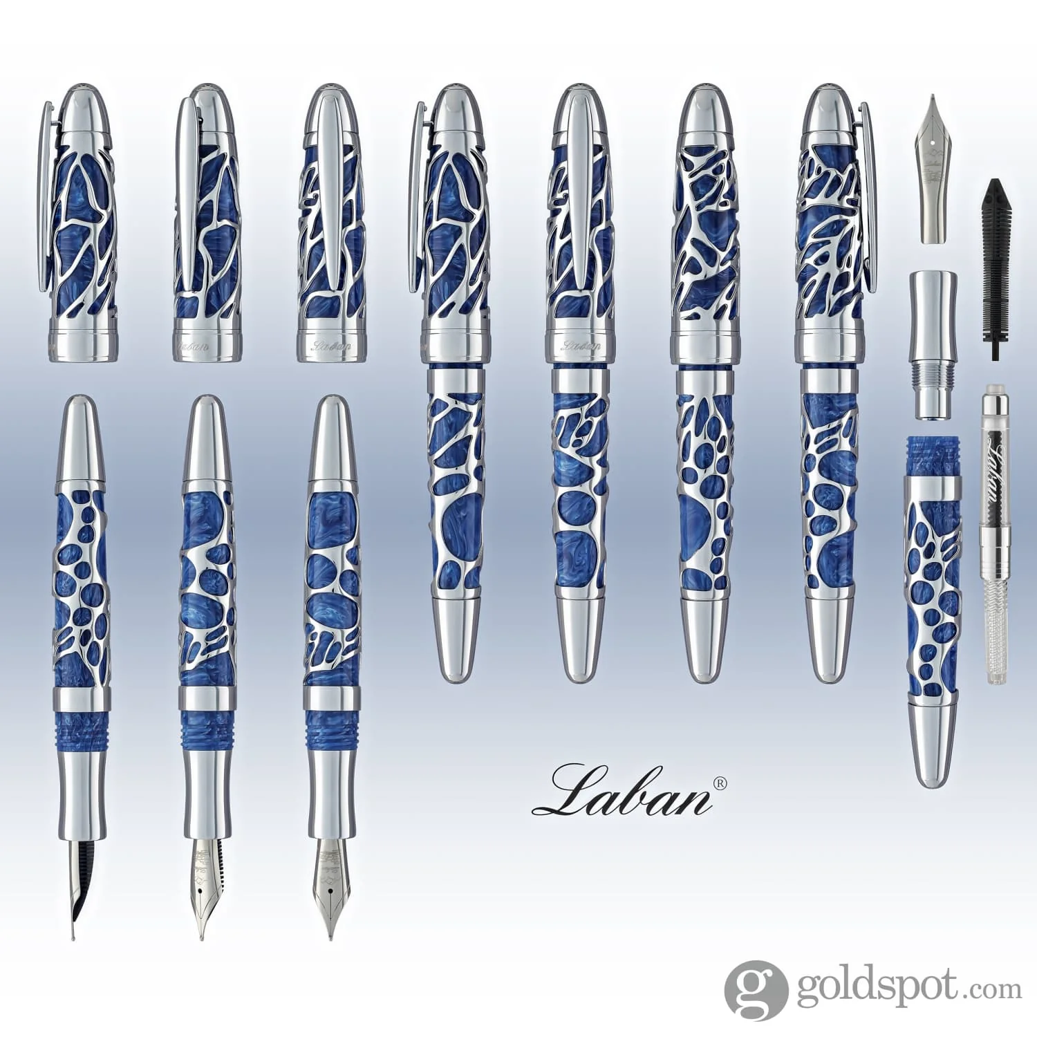 Laban Formosa Fountain Pen in Blue Wave - Image 8