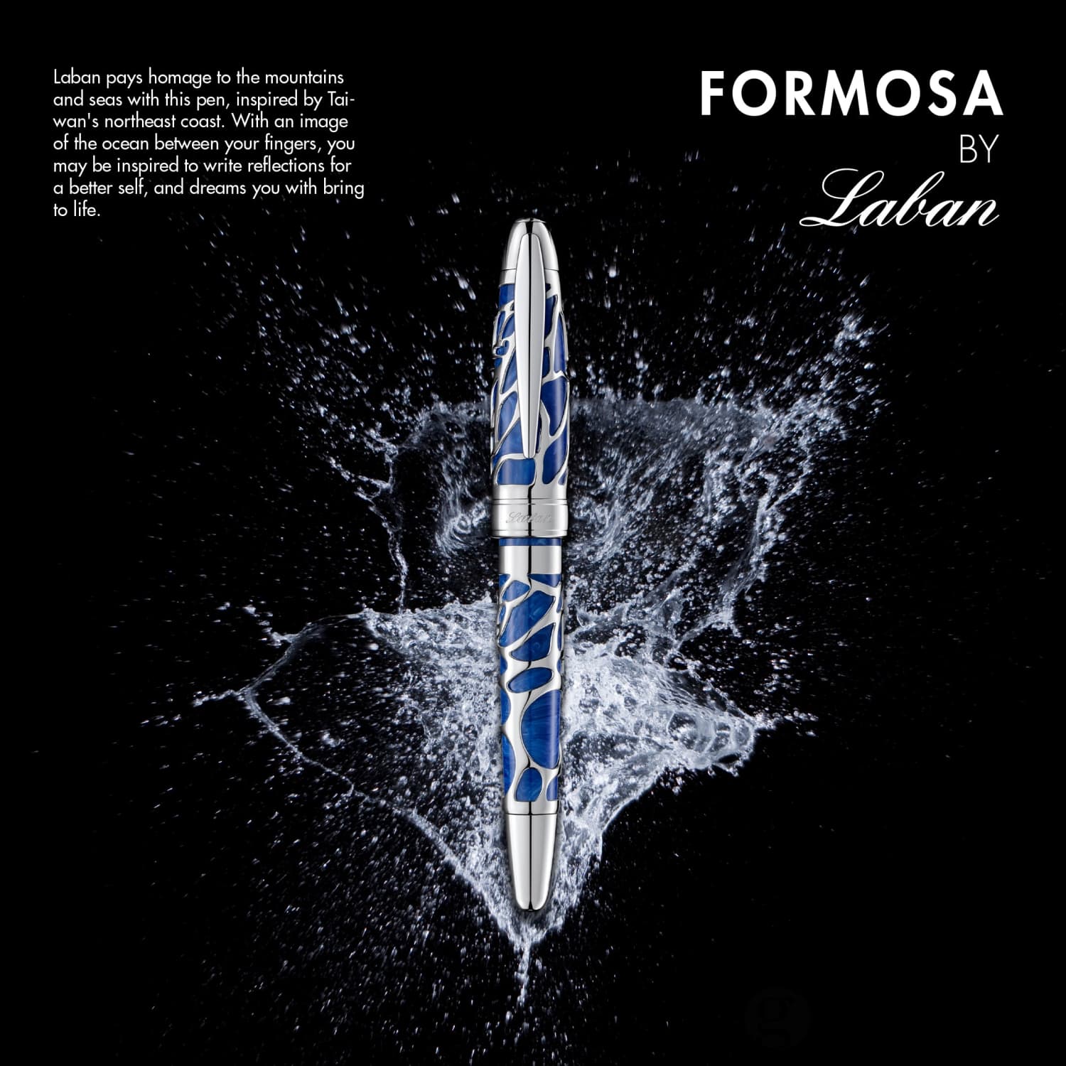 Laban Formosa Rollerball Pen in Blue Wave - Image 9