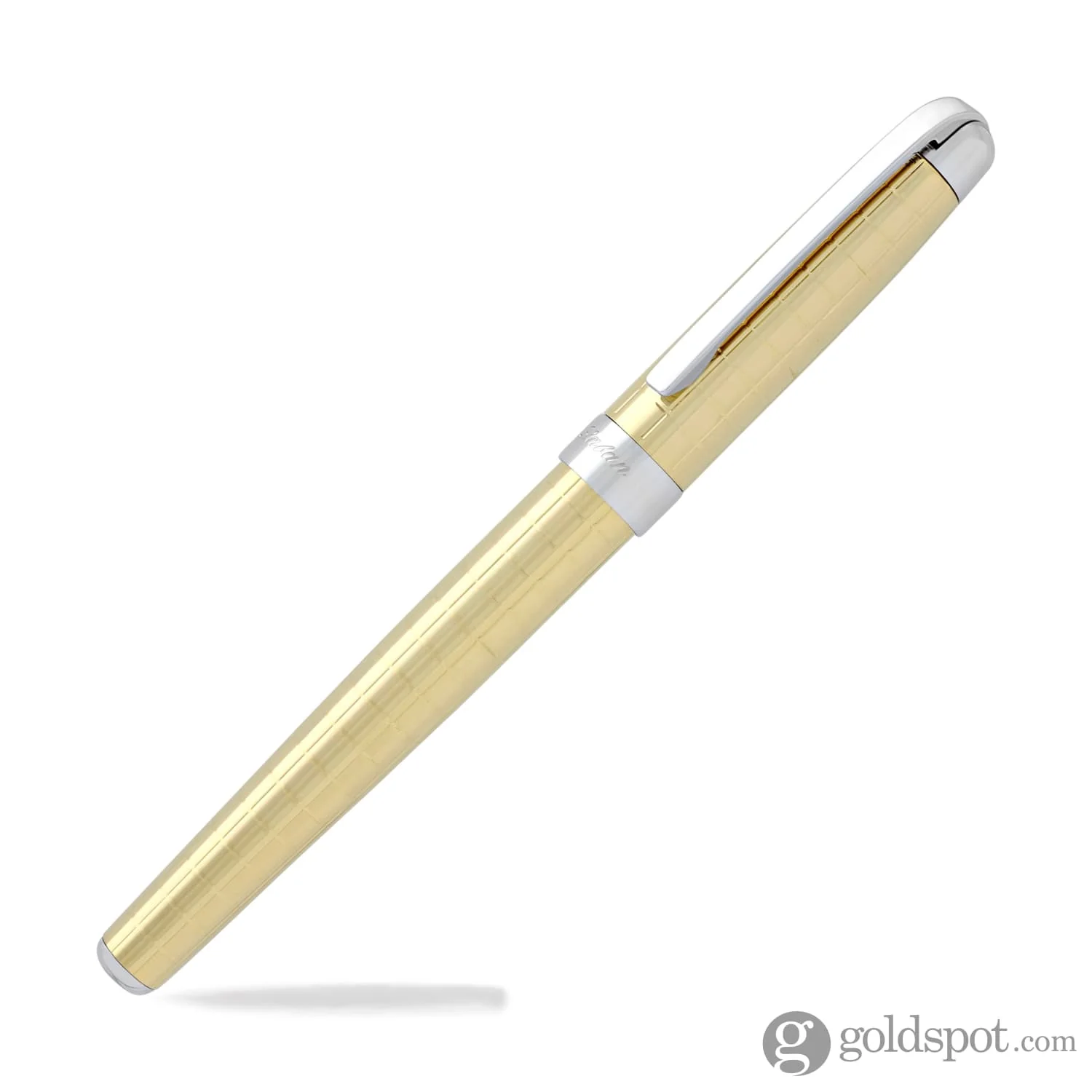 Laban Gold and Rose Gold Fountain Pen in Gold with Crisscross - Medium Point - Image 6