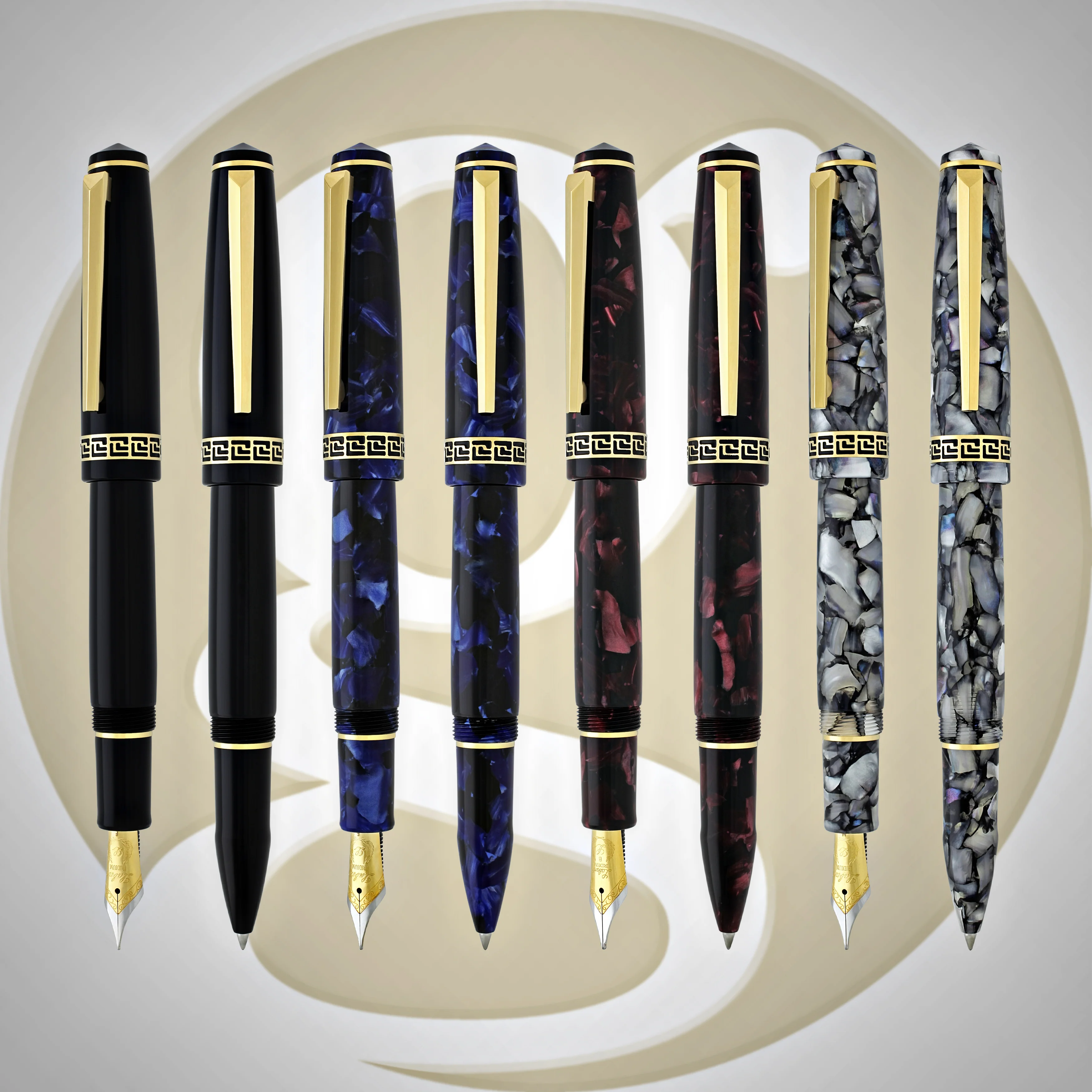 Laban Rosa Fountain Pen in Blue Marble - Image 8