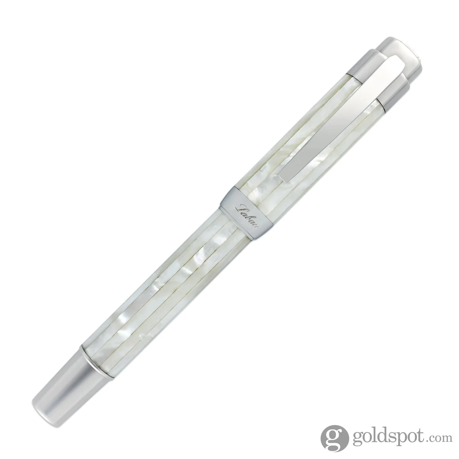 Laban Mother of Pearl Fountain Pen in White - Image 4