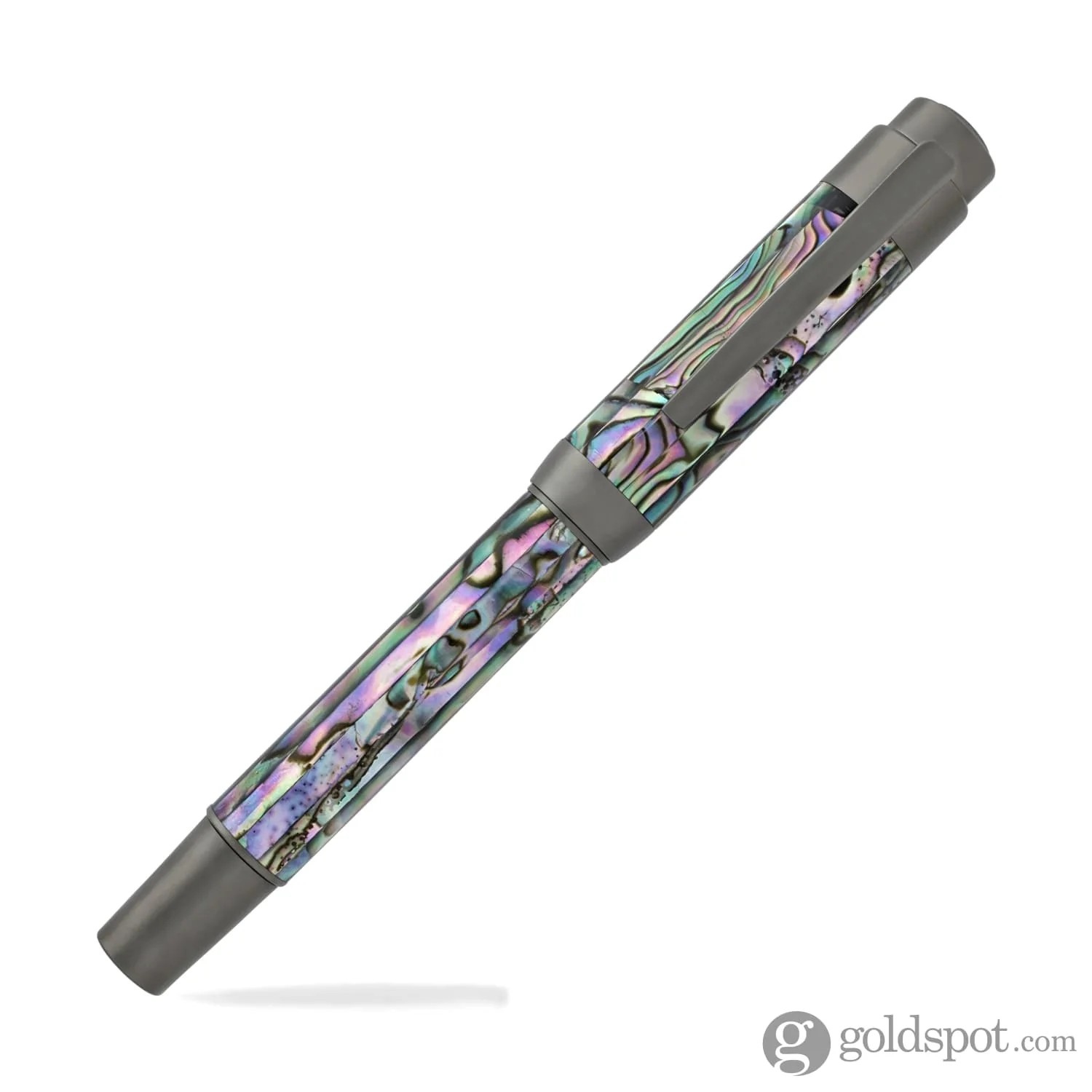 Laban Abalone Rollerball Pen in New Abalone with Gunmetal Trim - Image 5