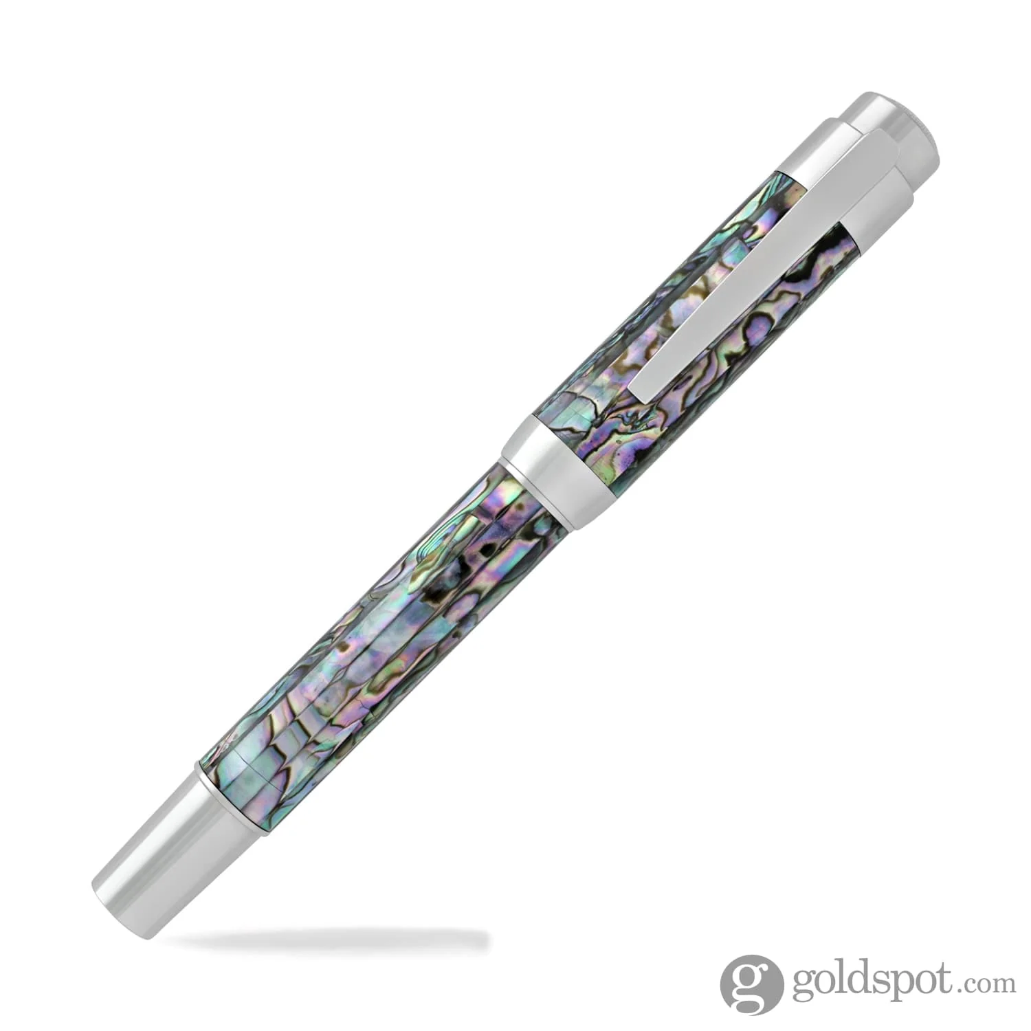 Laban Abalone Rollerball Pen in New Abalone with Chrome Trim - Image 5