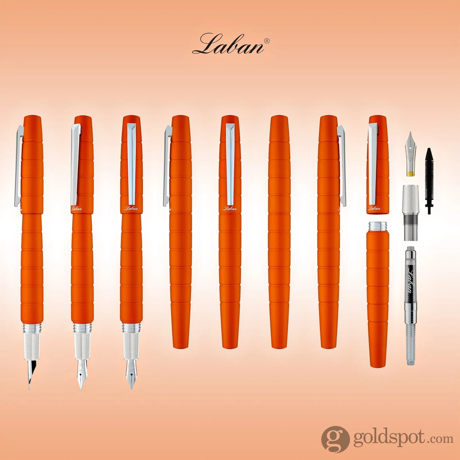 Laban Solar Fountain Pen in Orange - Image 8