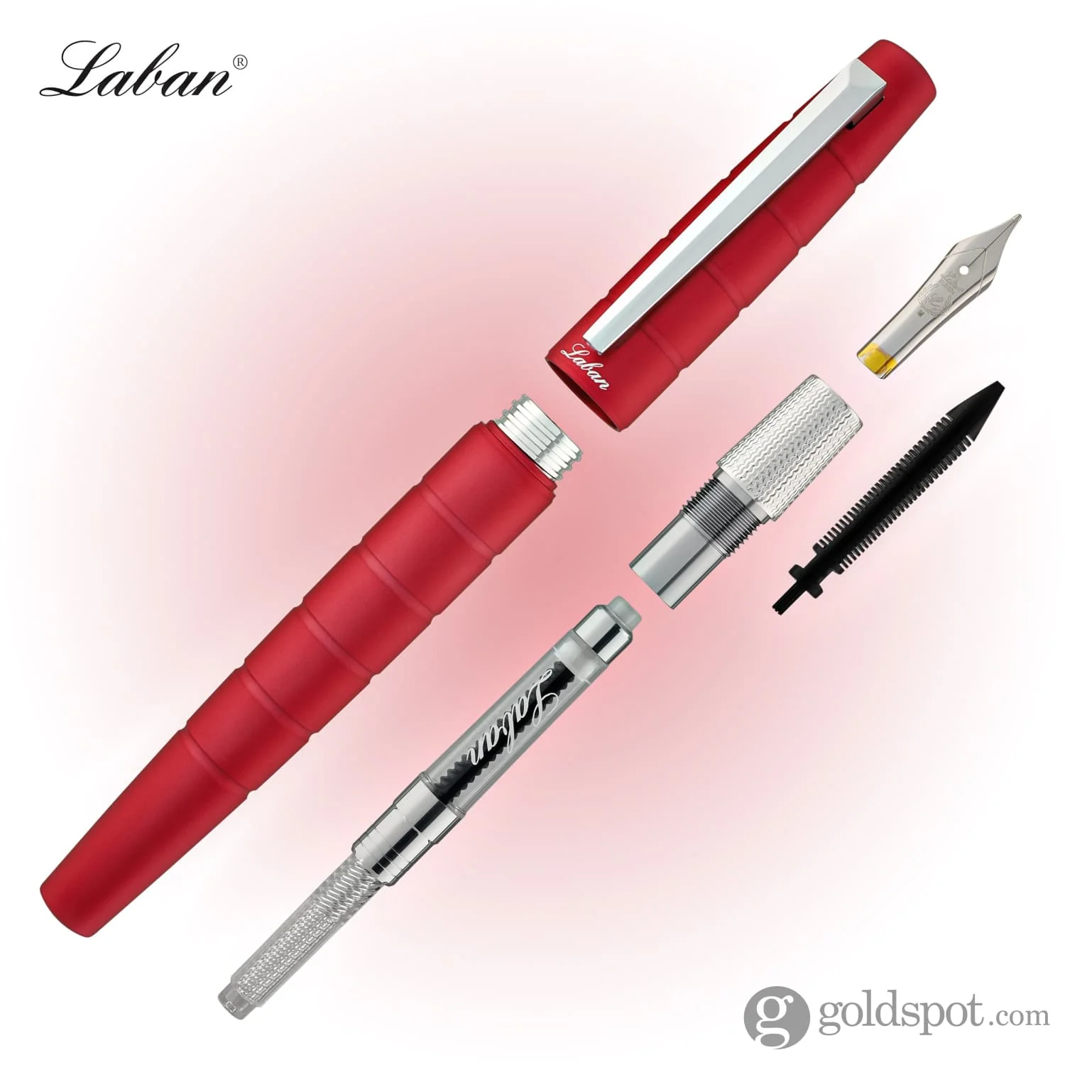 Laban Solar Fountain Pen in Red - Image 7