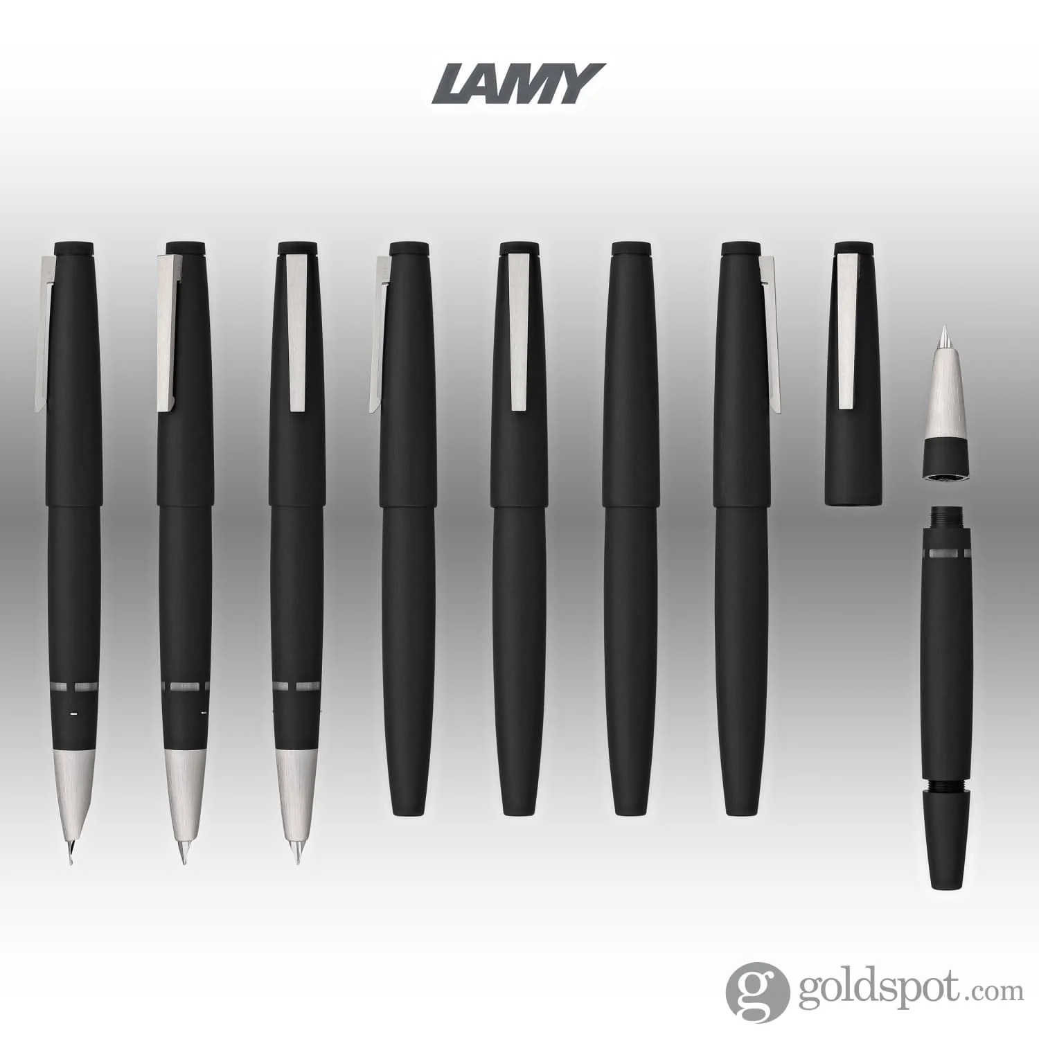 Lamy 2000 Fountain Pen in Black - 14K Gold - Image 8