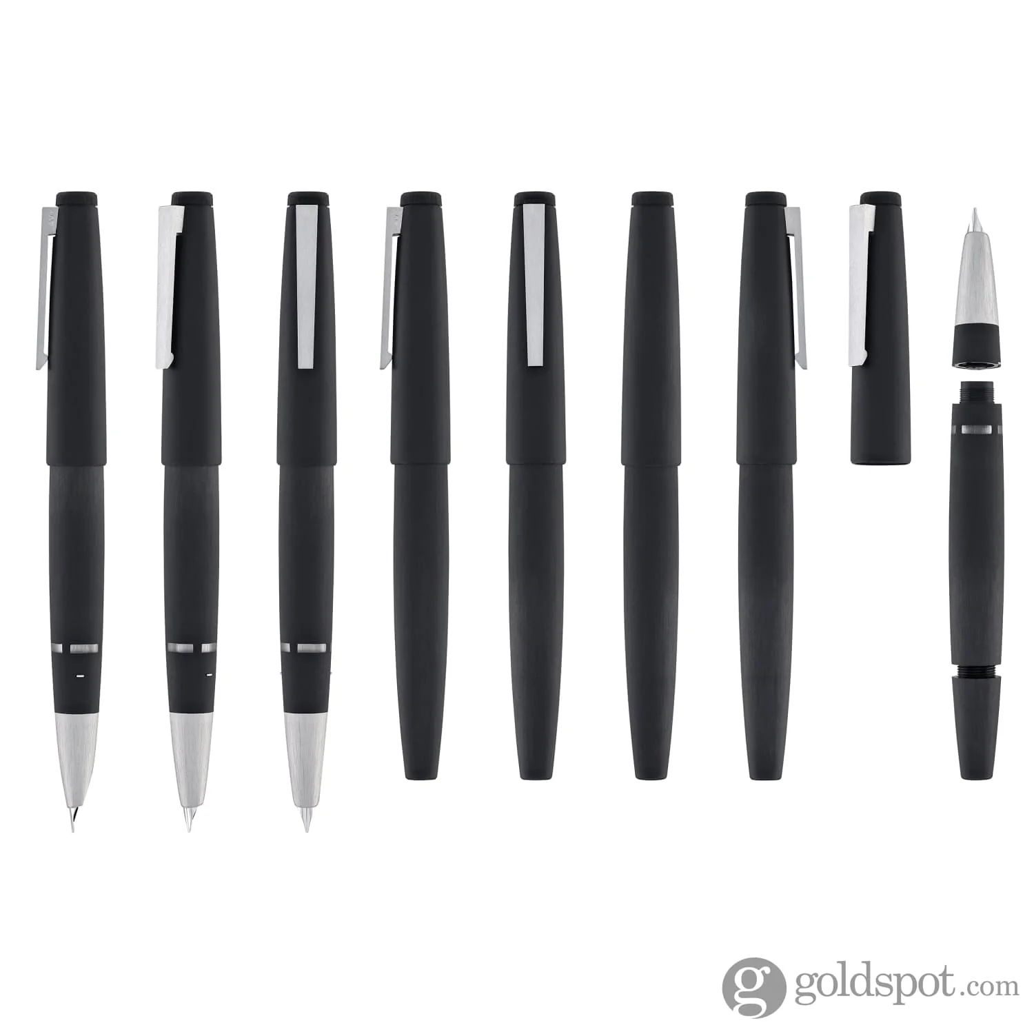Lamy 2000 Fountain Pen in Black - 14K Gold Oblique Medium Point - Image 8