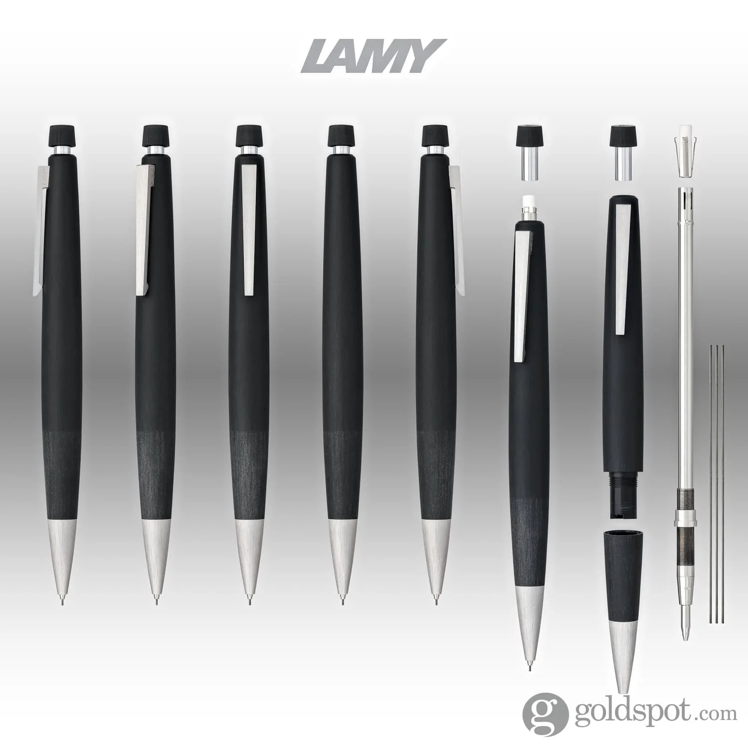 Lamy 2000 Mechanical Pencil in Black - Image 8