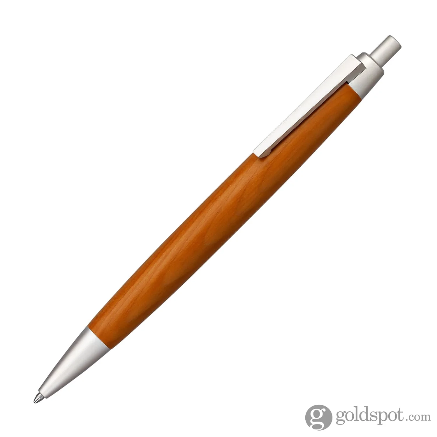 Lamy 2000 Taxus Ballpoint - Wooden Golden Brown with Silver Trim - Image 2