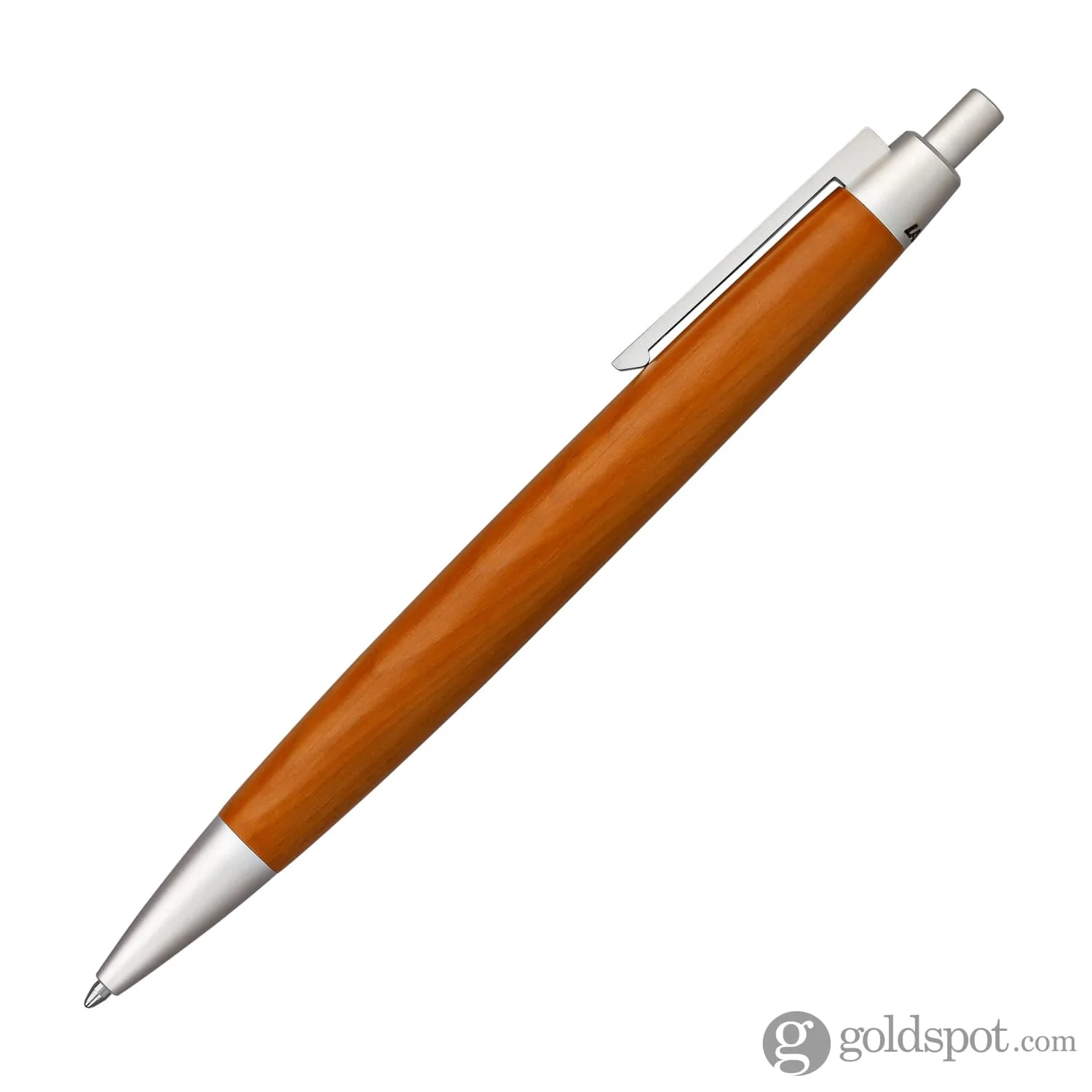 Lamy 2000 Taxus Ballpoint - Wooden Golden Brown with Silver Trim - Image 3
