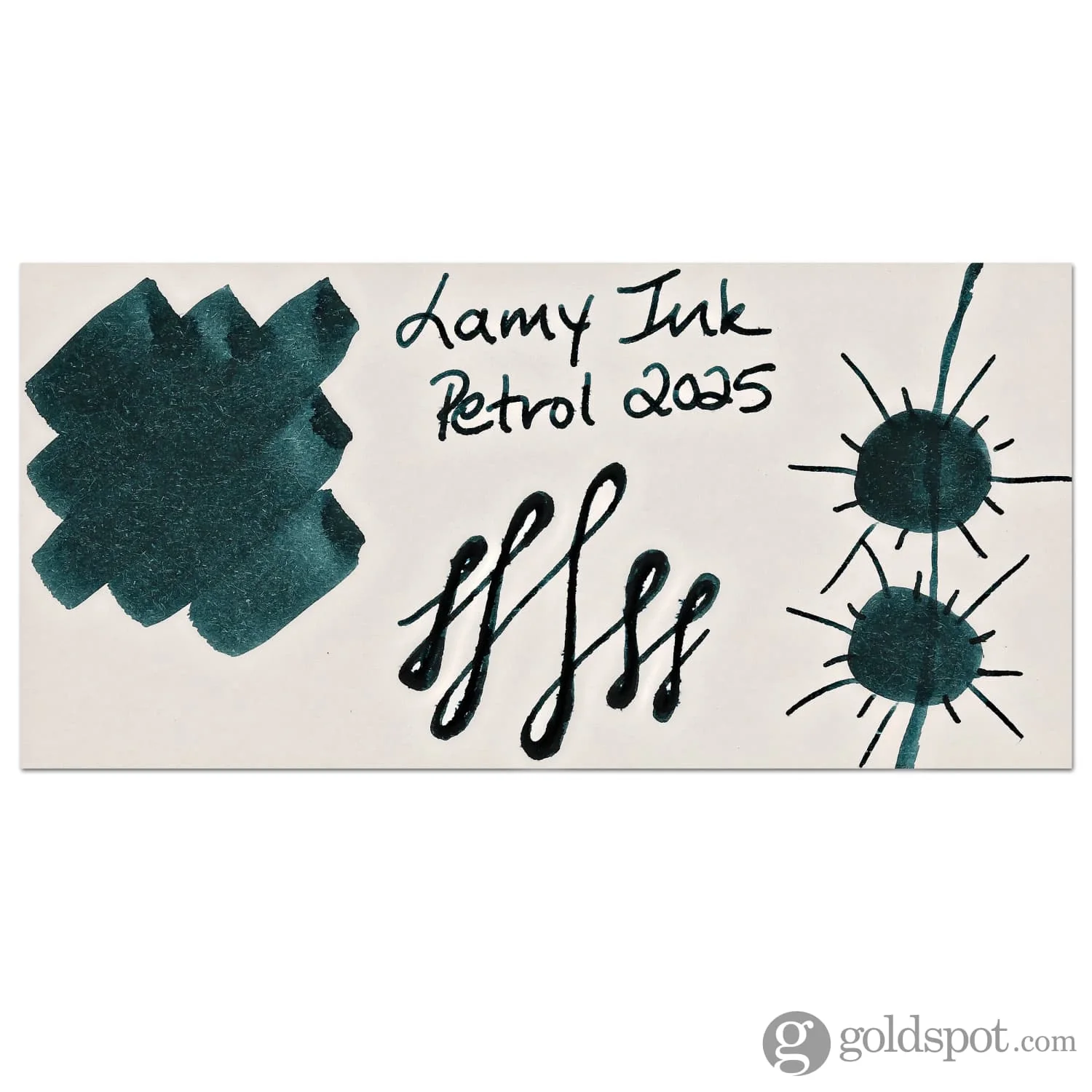Lamy Bottled Ink in Petrol with Blotting Paper - 50 mL - Image 2