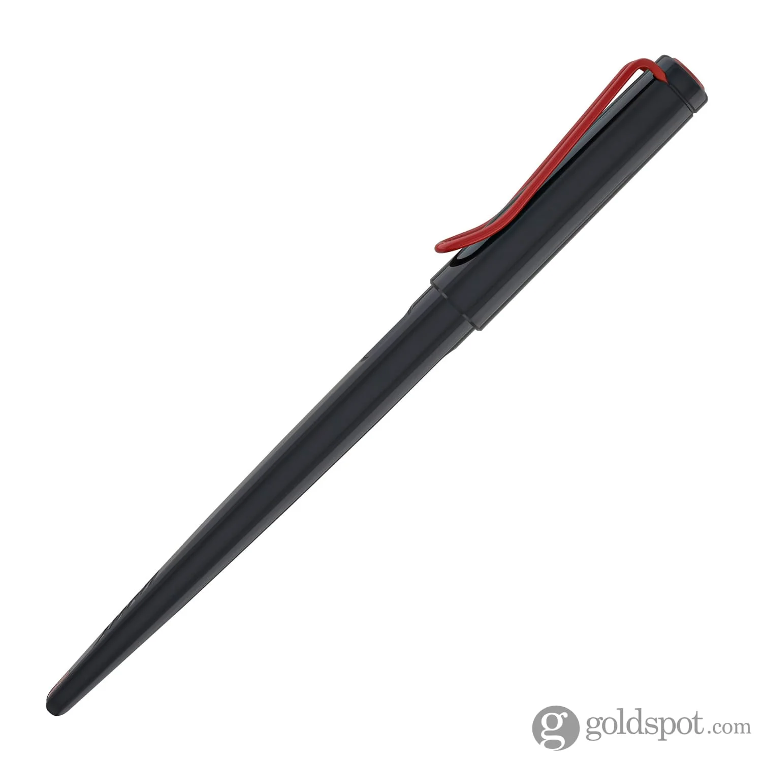 Lamy Joy Calligraphy Fountain Pen in Shiny Black with Red Clip - Image 5