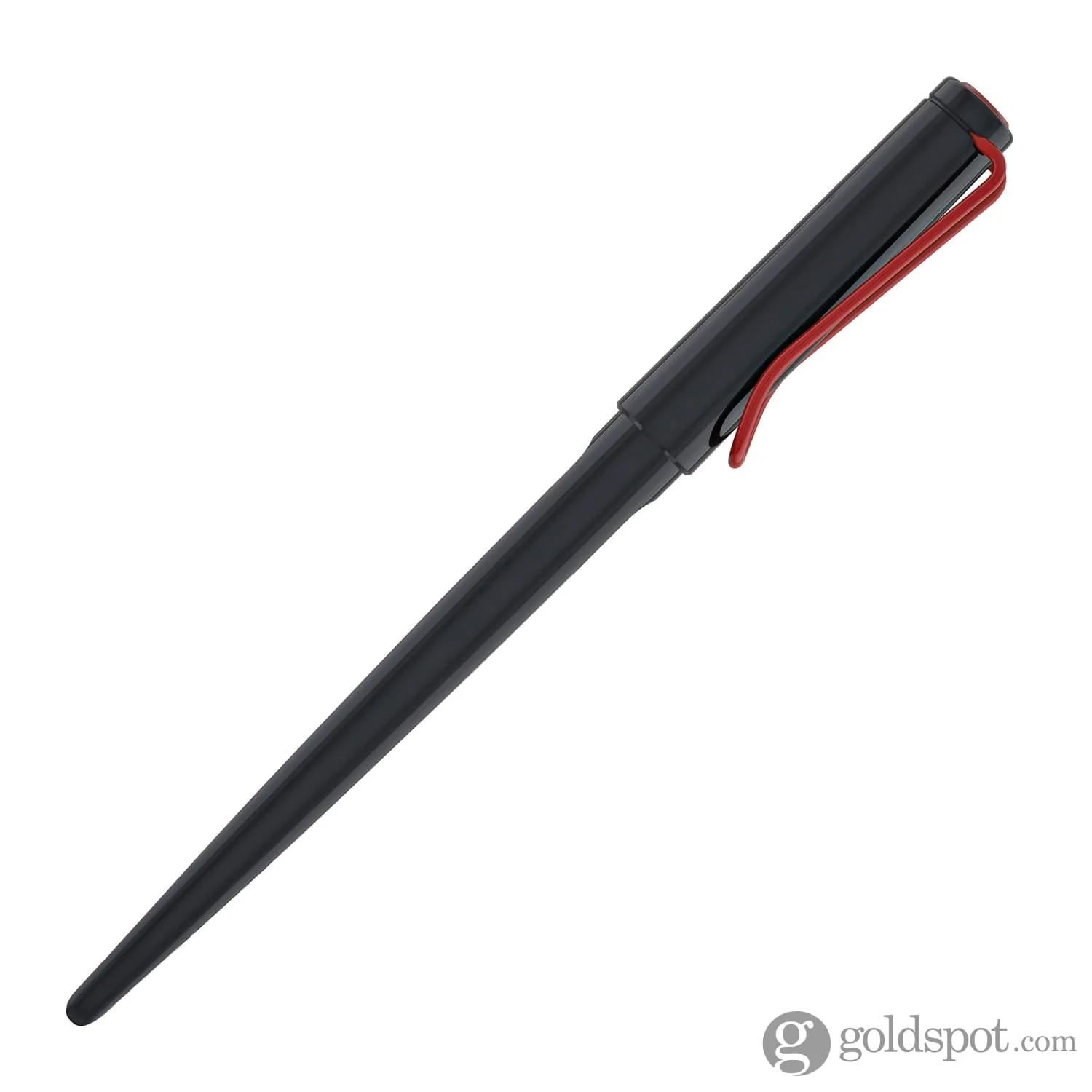 Lamy Joy Calligraphy Fountain Pen in Shiny Black with Red Clip - Image 6