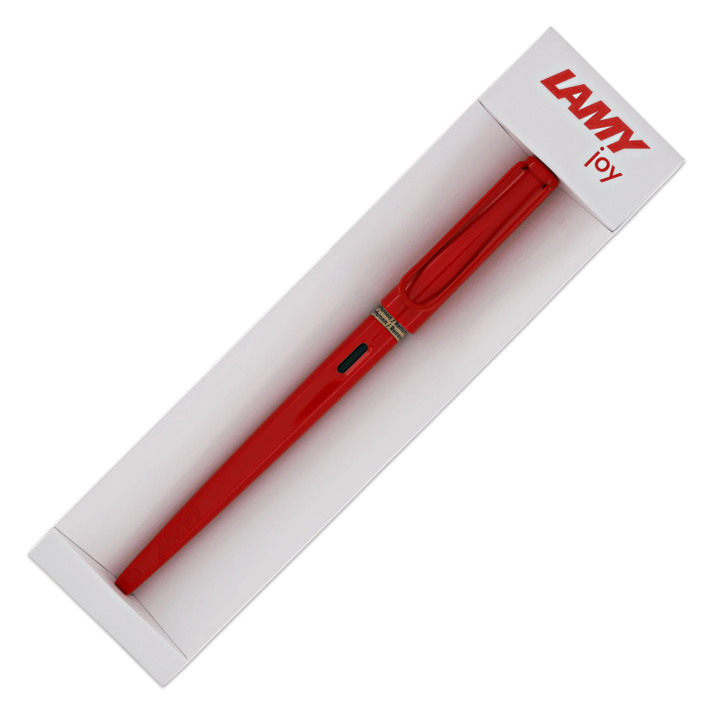 Lamy Joy Calligraphy Fountain Pen in Strawberry with Red Clip - 1.5 mm Stub Nib - Image 9