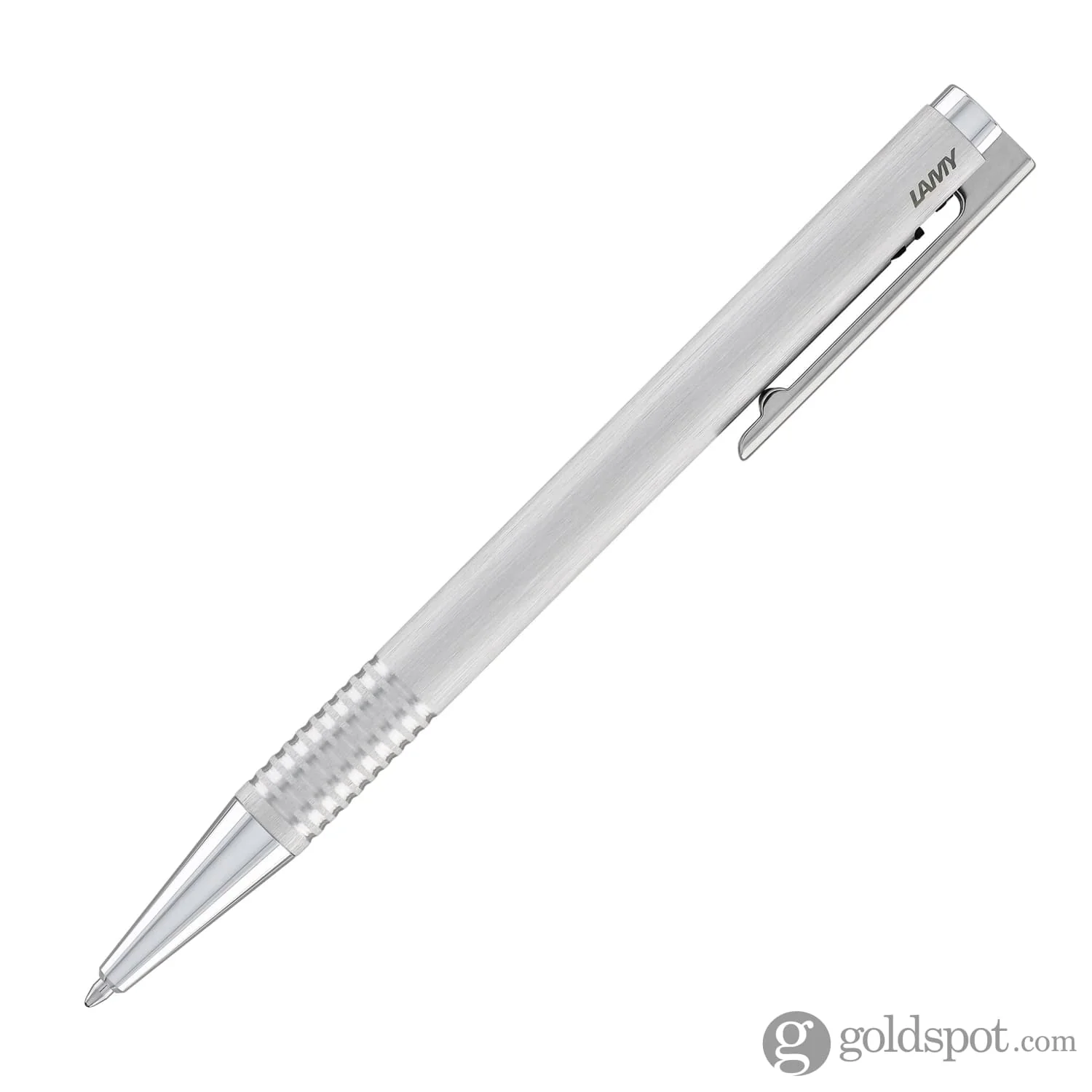 Lamy Logo Ballpoint Pen in Brushed Stainless Steel - Image 4