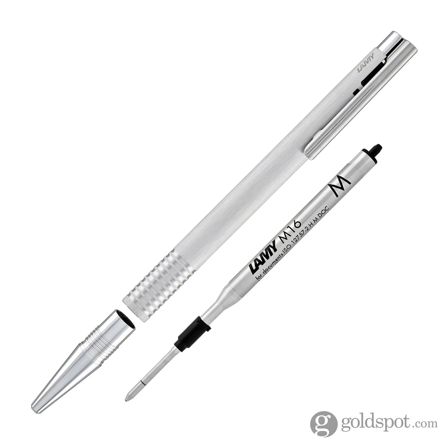 Lamy Logo Ballpoint Pen in Brushed Stainless Steel - Image 5