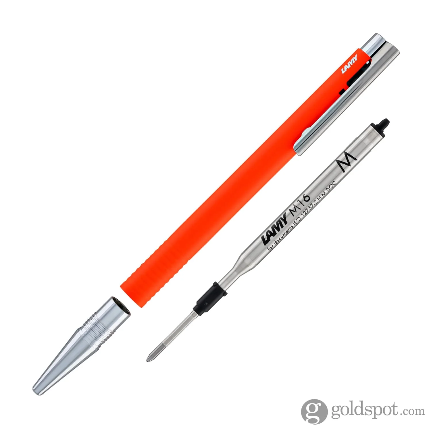 Lamy Logo Lx Matt Ballpoint Pen in Neon Orange - Image 6
