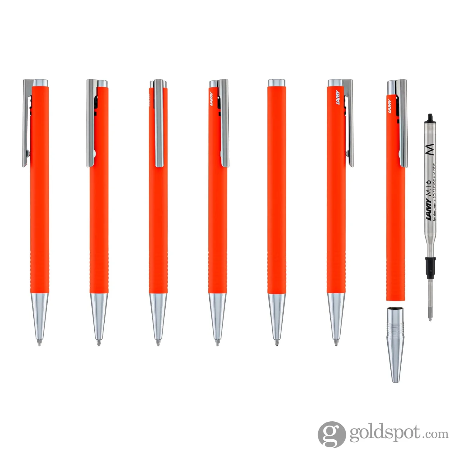 Lamy Logo Lx Matt Ballpoint Pen in Neon Orange - Image 7