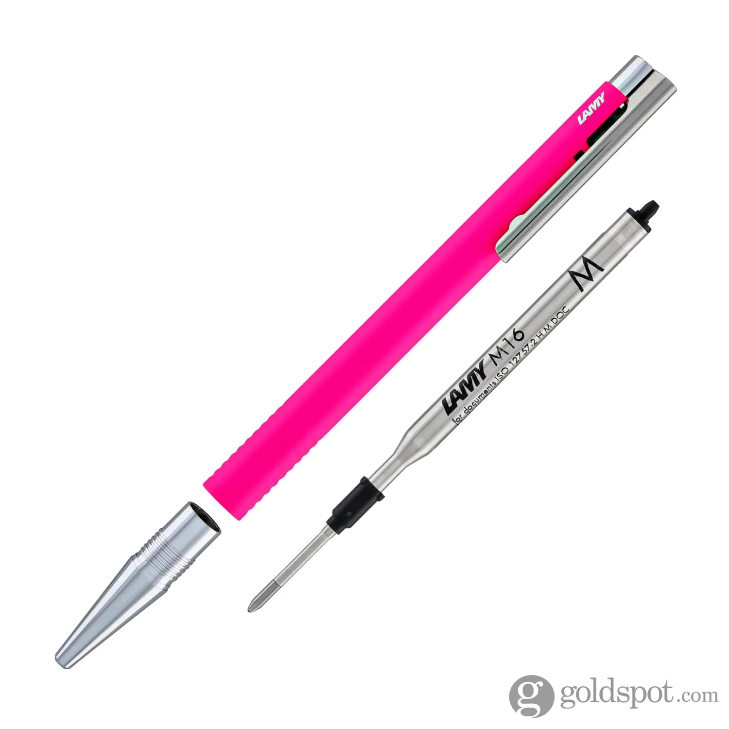 Lamy Logo Lx Matt Ballpoint Pen in Neon Pink - Image 6