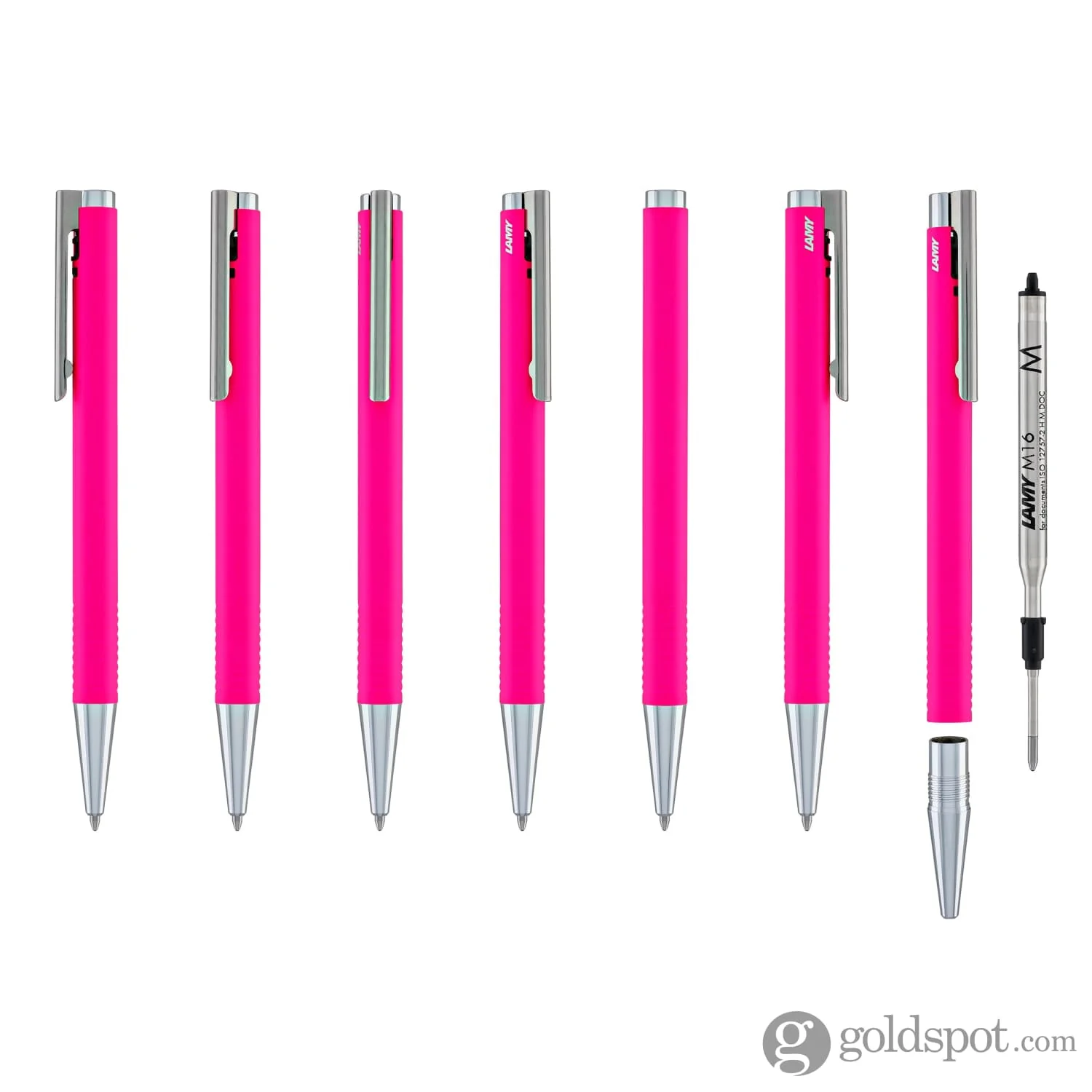 Lamy Logo Lx Matt Ballpoint Pen in Neon Pink - Image 7