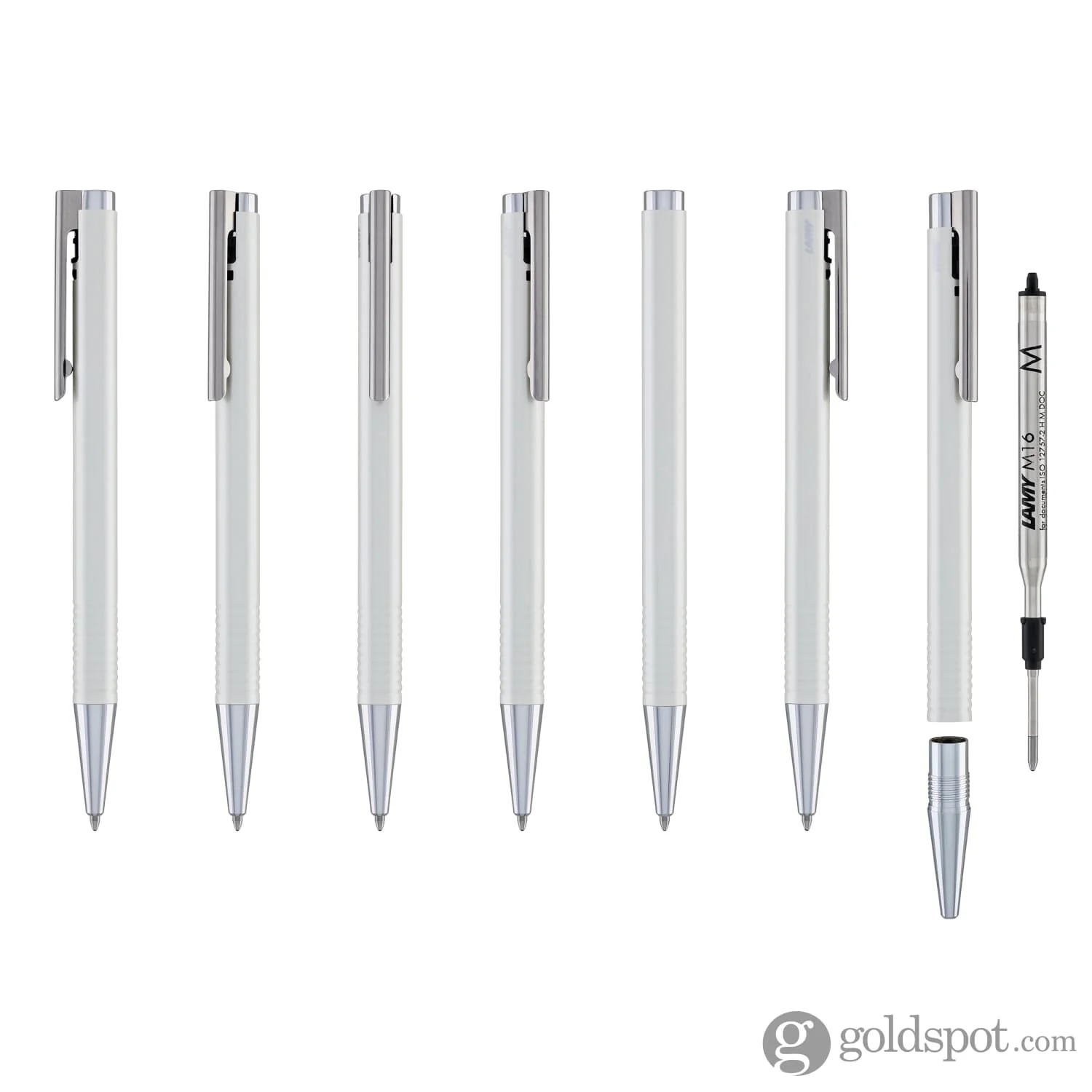 Lamy Logo Lx Matt Ballpoint Pen in Pearl Glossy - Image 7