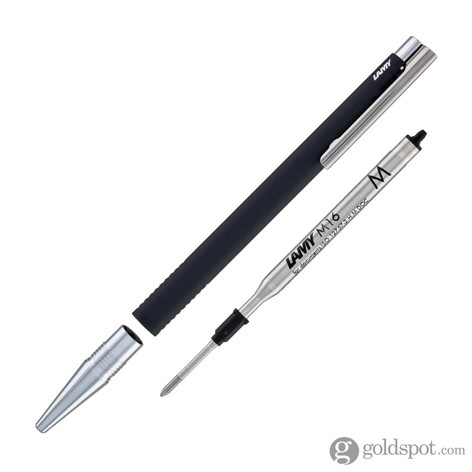 Lamy Logo Lx Matt Ballpoint Pen in Steel Black - Image 6