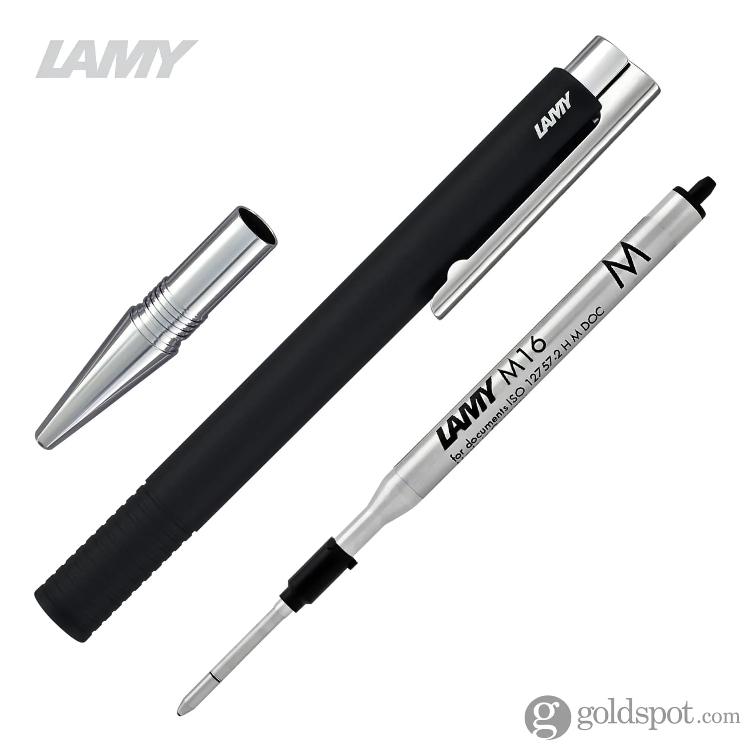 Lamy Logo M+ Ballpoint Pen in Black Matte - Image 6