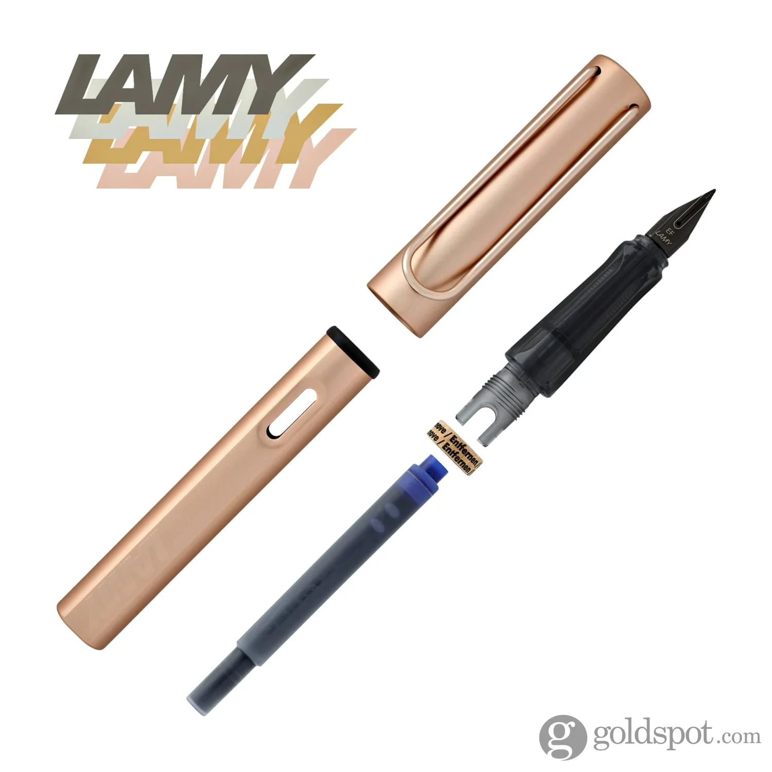 Lamy LX Fountain Pen in Rose Gold - Image 7