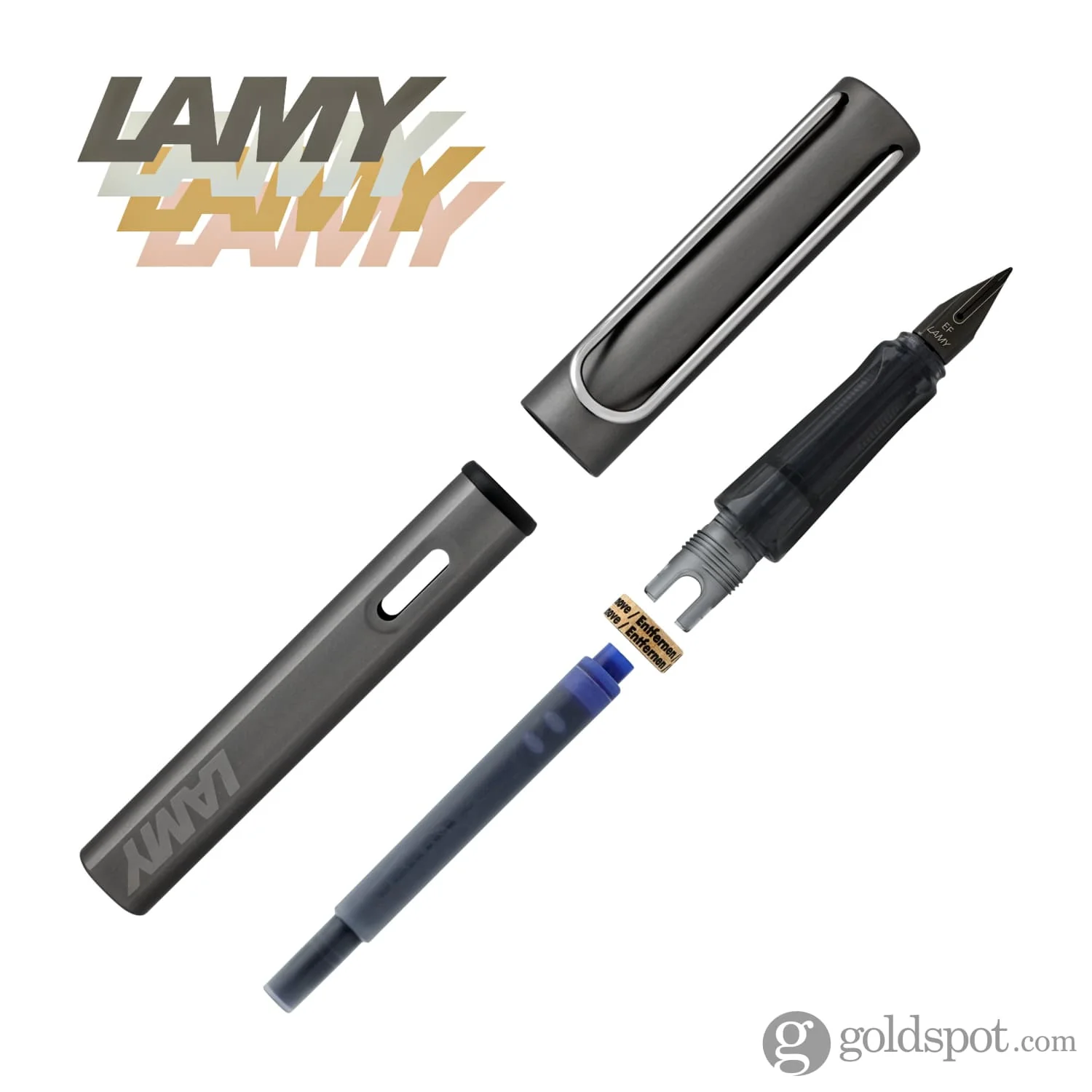 Lamy LX Fountain Pen in Ruthenium - Image 7