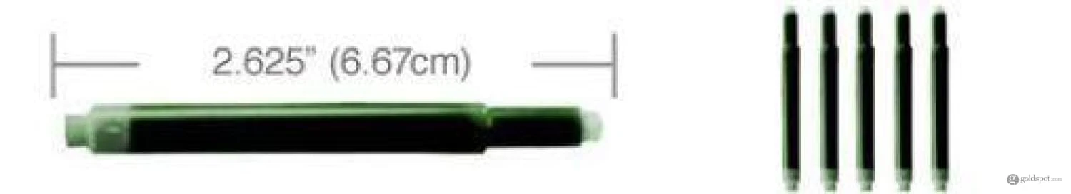 Lamy Fountain Ink Cartridges in Green by Monteverde - Pack of 5 - Image 3