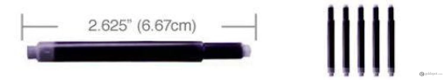 Lamy Fountain Ink Cartridges in Purple by Monteverde - Pack of 5 - Image 2