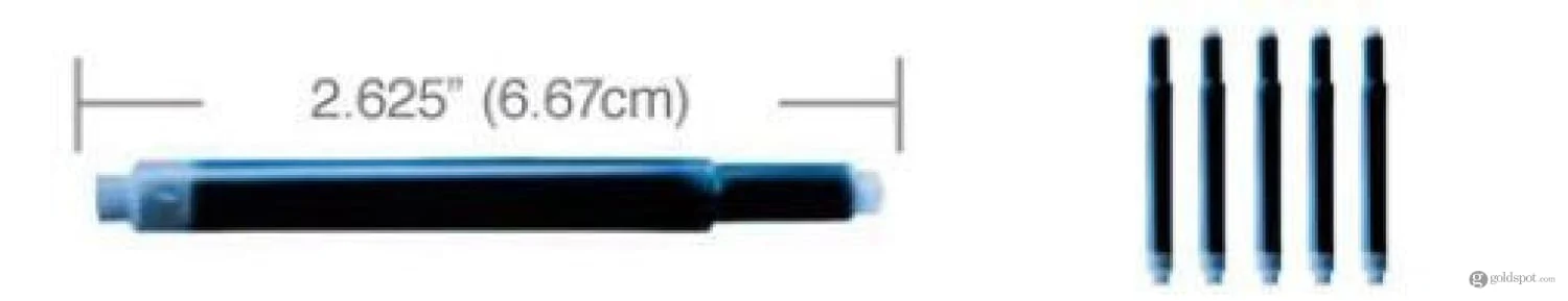 Lamy Fountain Ink Cartridges in Turquoise by Monteverde - Pack of 5 - Image 2