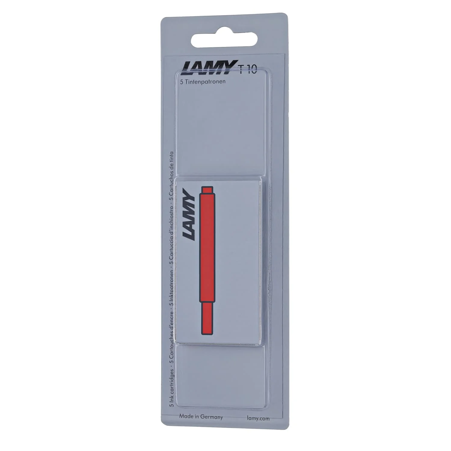 Lamy Fountain Ink Cartridges in Red - Pack of 5