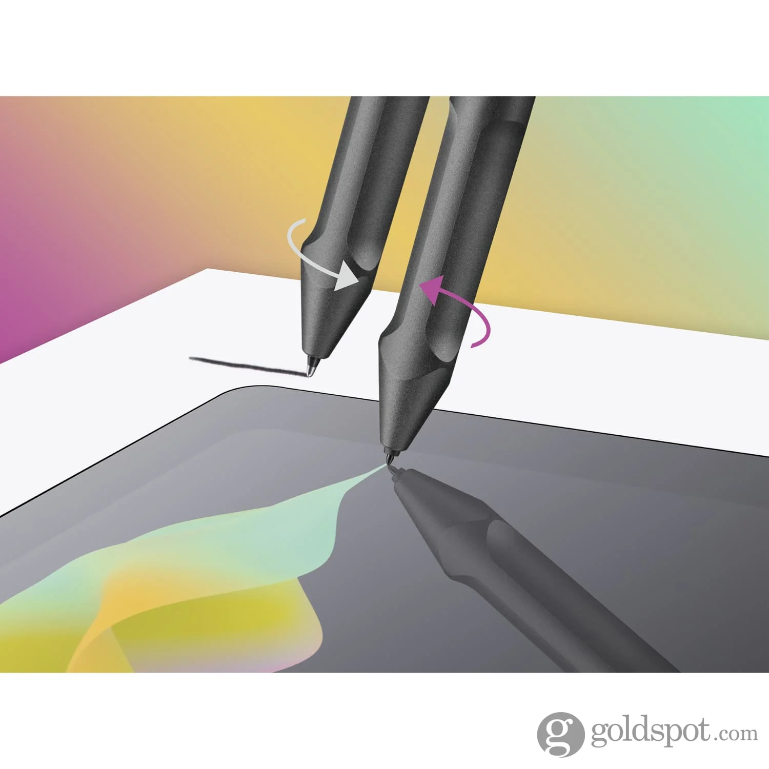 Lamy Safari EMR Twinpen Digital Writing Ballpoint Pen in All Black - POM - Image 10