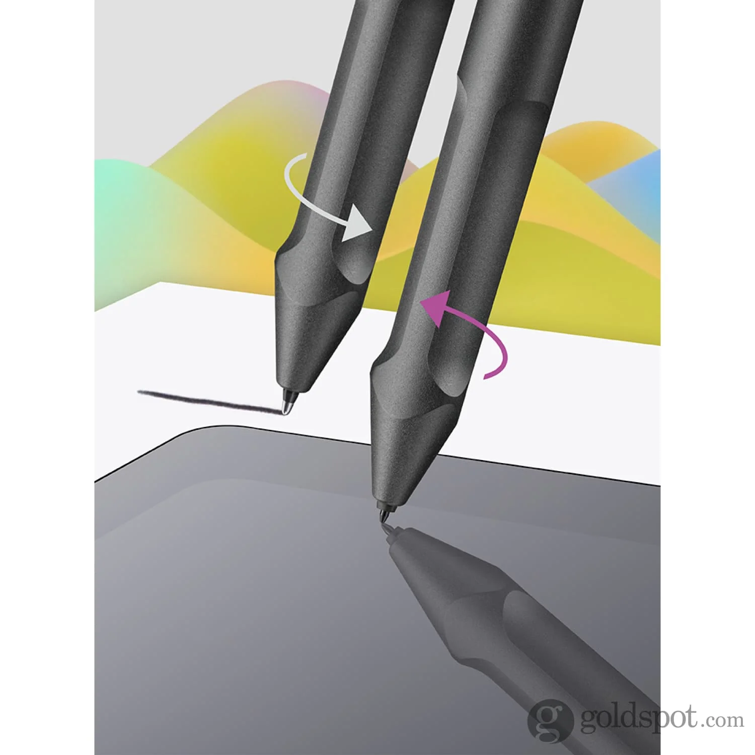 Lamy Safari EMR Twinpen Digital Writing Ballpoint Pen in All Black - POM - Image 11