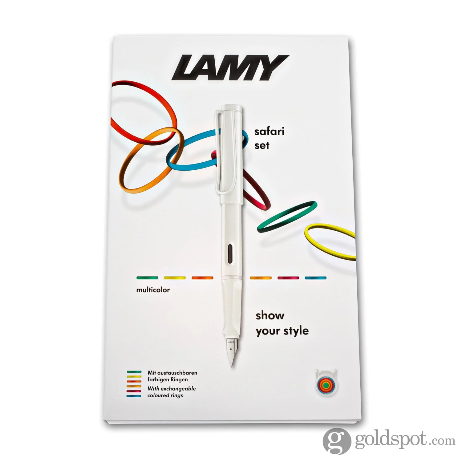Lamy Safari Fountain Pen In All White Multi Ring Set Special Edition - Image 11