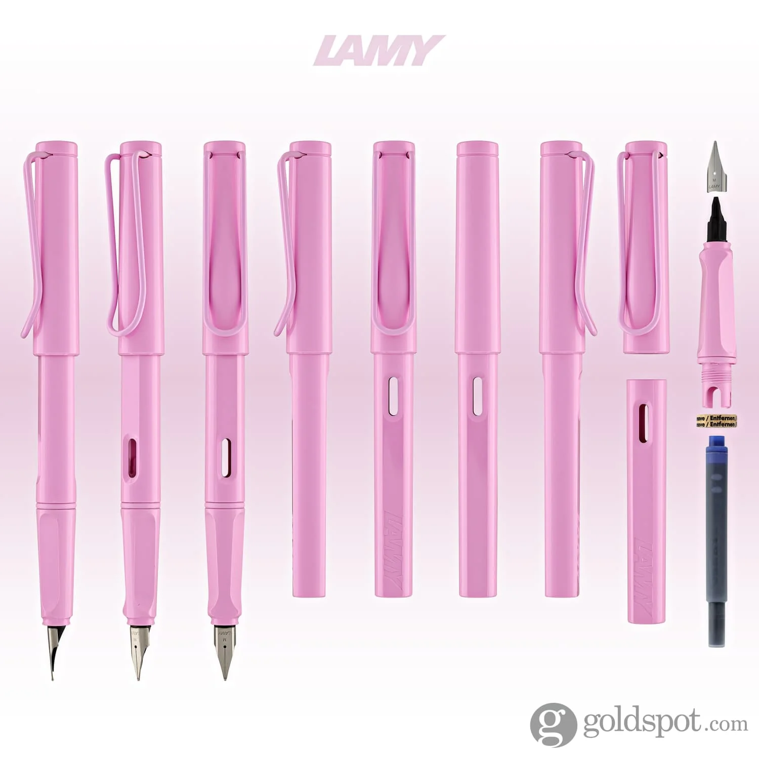 Lamy Safari Fountain Pen in Light Rose 2023 Special Edition - Image 8