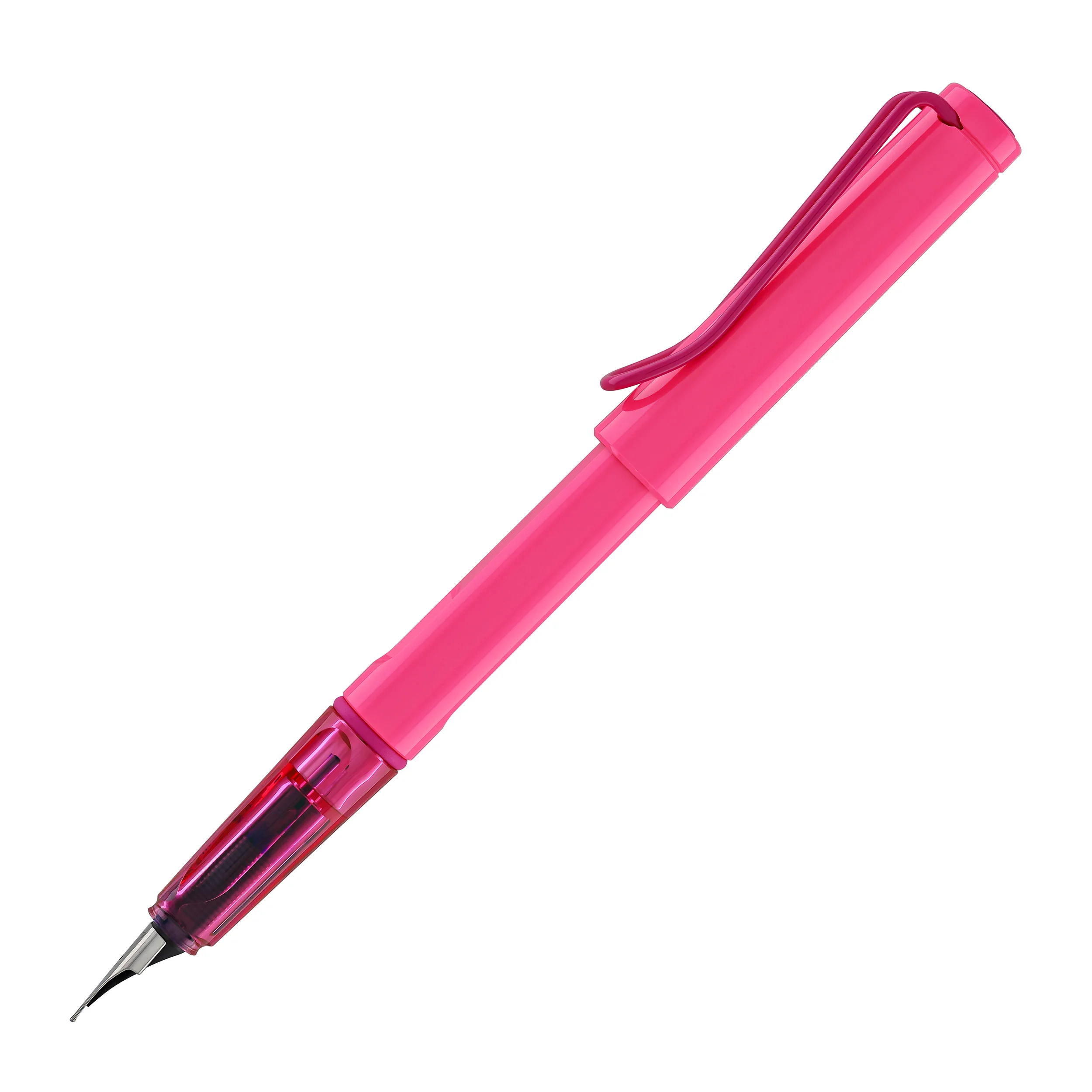 Lamy Safari Fountain Pen in Neon Pink - Image 5