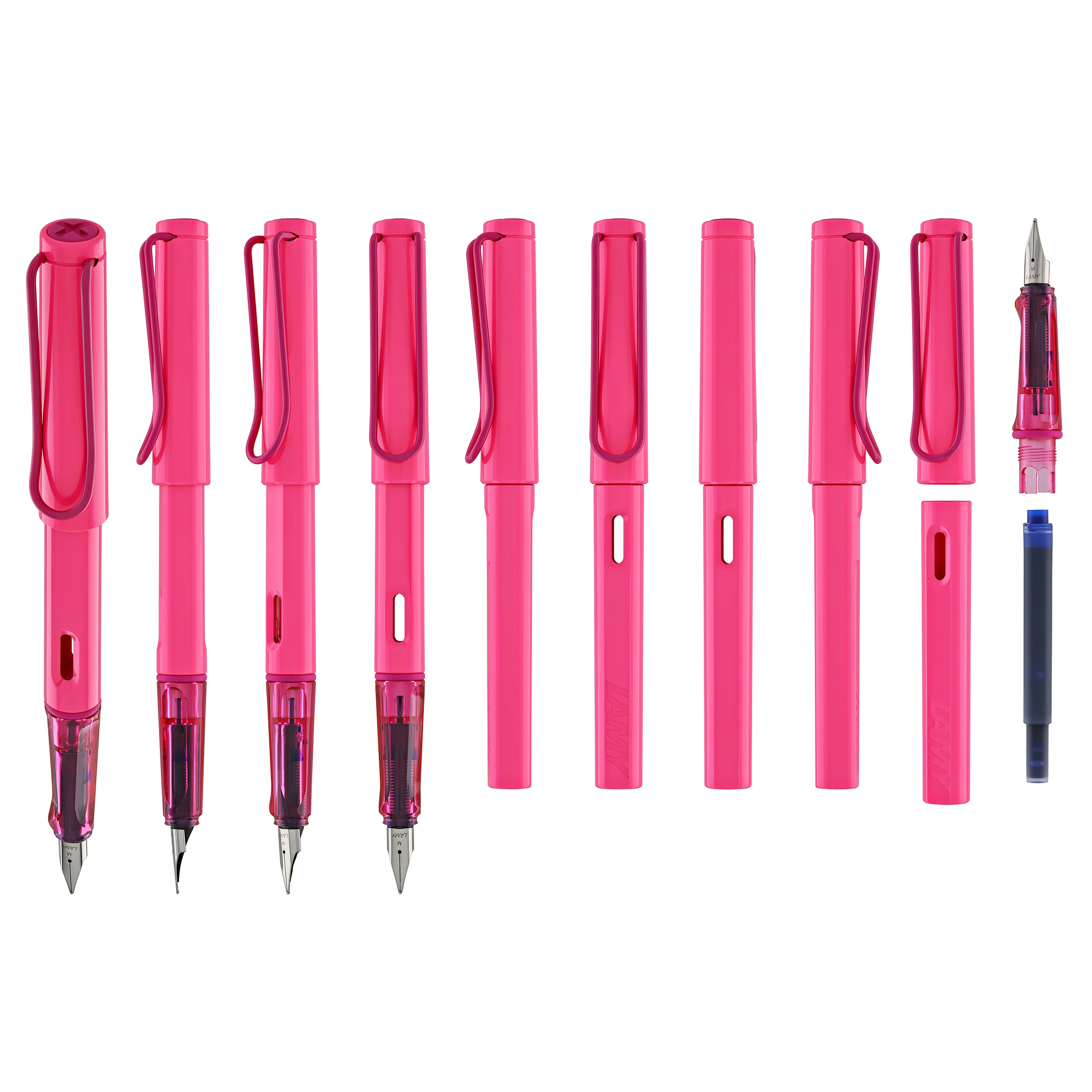 Lamy Safari Fountain Pen in Neon Pink - Image 9