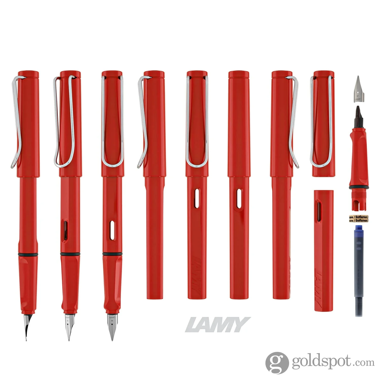 Lamy Safari Fountain Pen in Red - Image 8