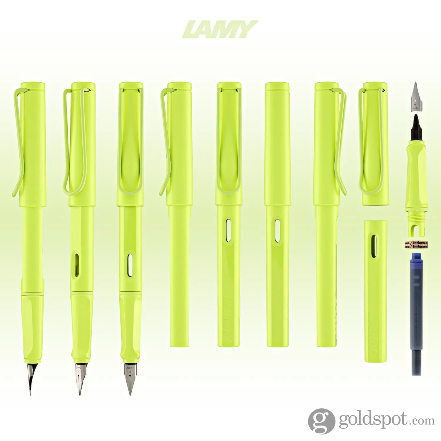 Lamy Safari Fountain Pen in Spring Green 2023 Special Edition - Image 8