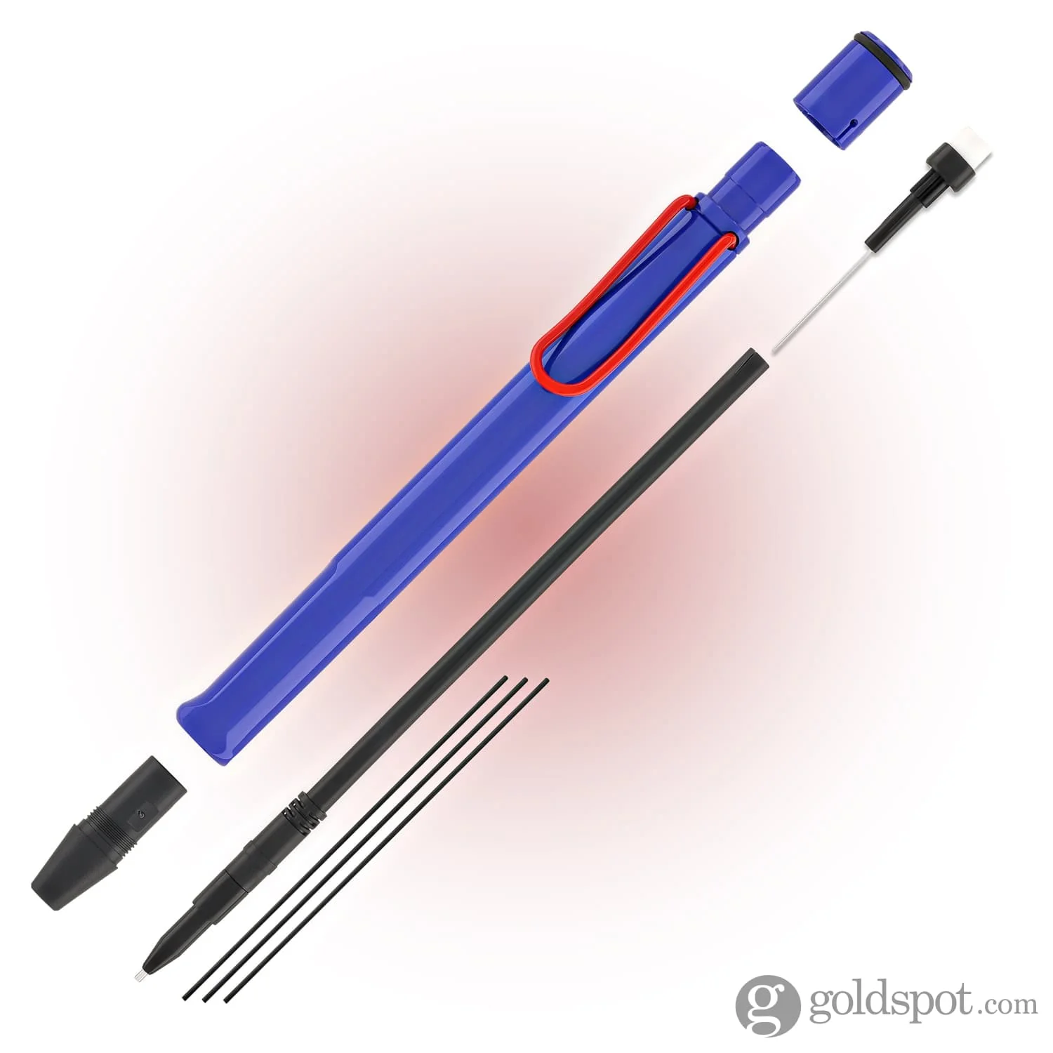 Lamy Safari Mechanical Pencil in Blue with Red Clip - 0.5mm - Image 6