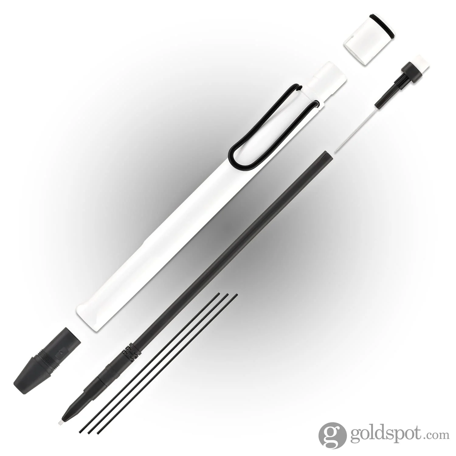 Lamy Safari Mechanical Pencil in White with Black Clip - 0.5mm - Image 6