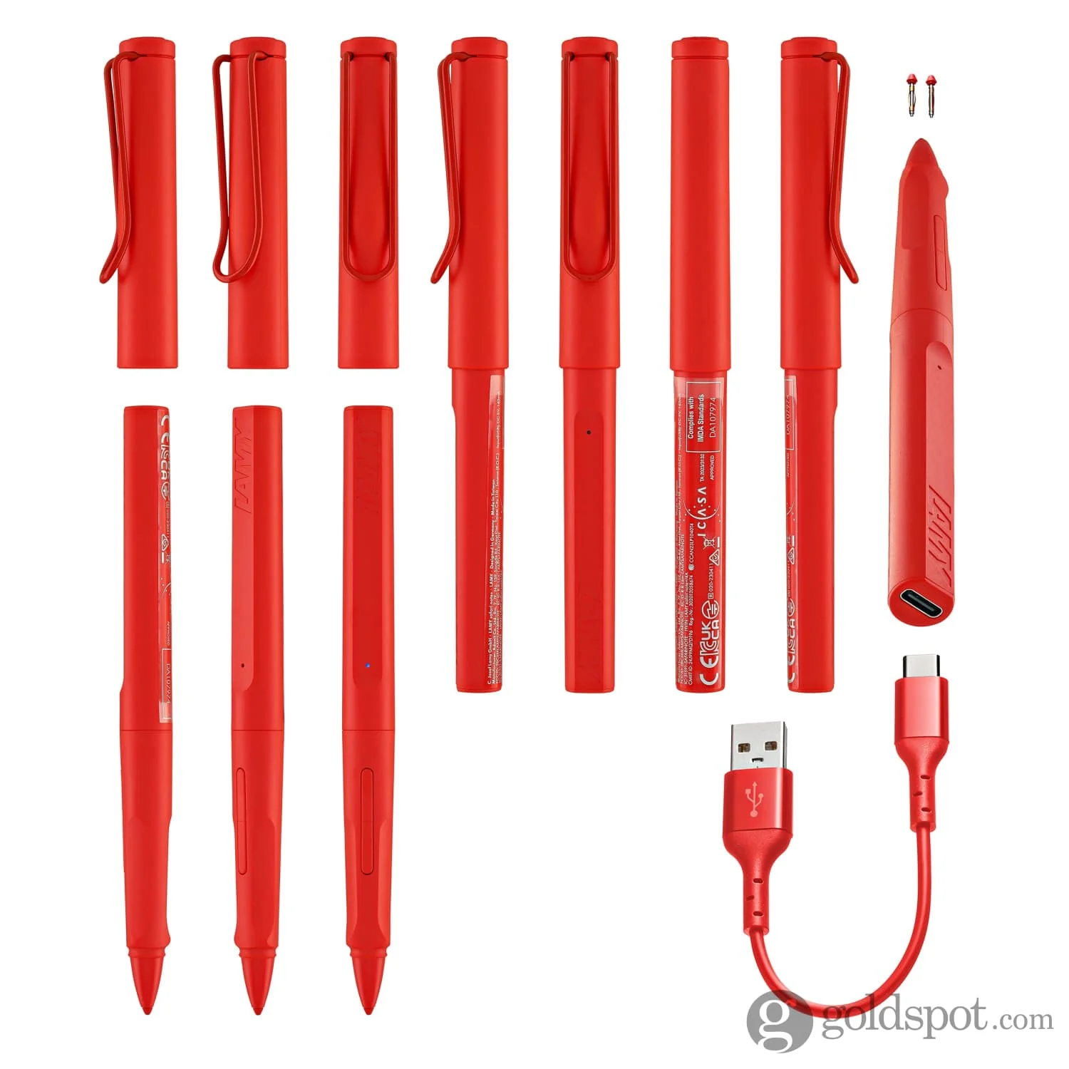 Lamy Safari Note + Stylus Pen in Red Gloss (Apple Ipad Compatible) - Image 9